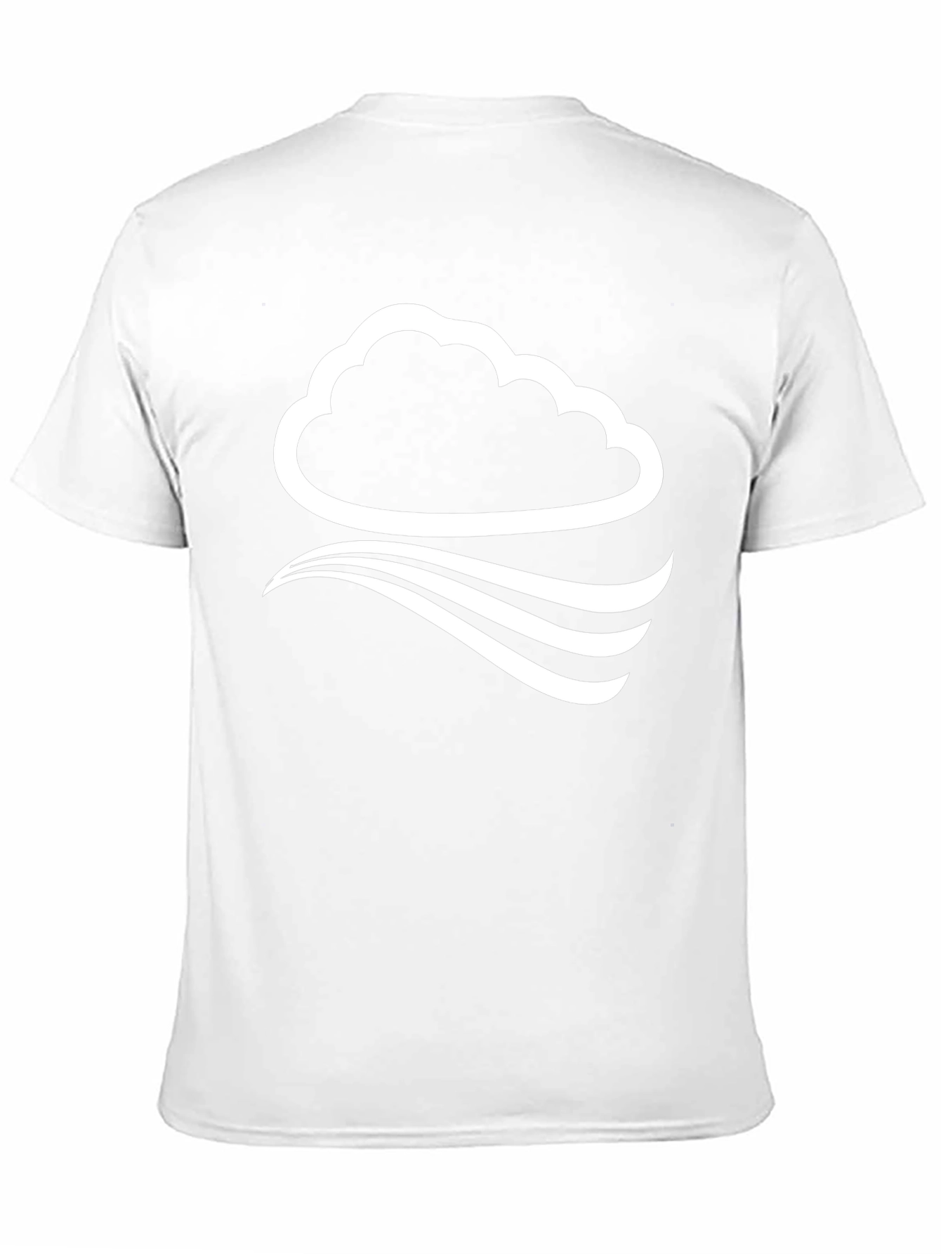 Cloud Wave Graphic Tee - Stylish Black T-Shirt