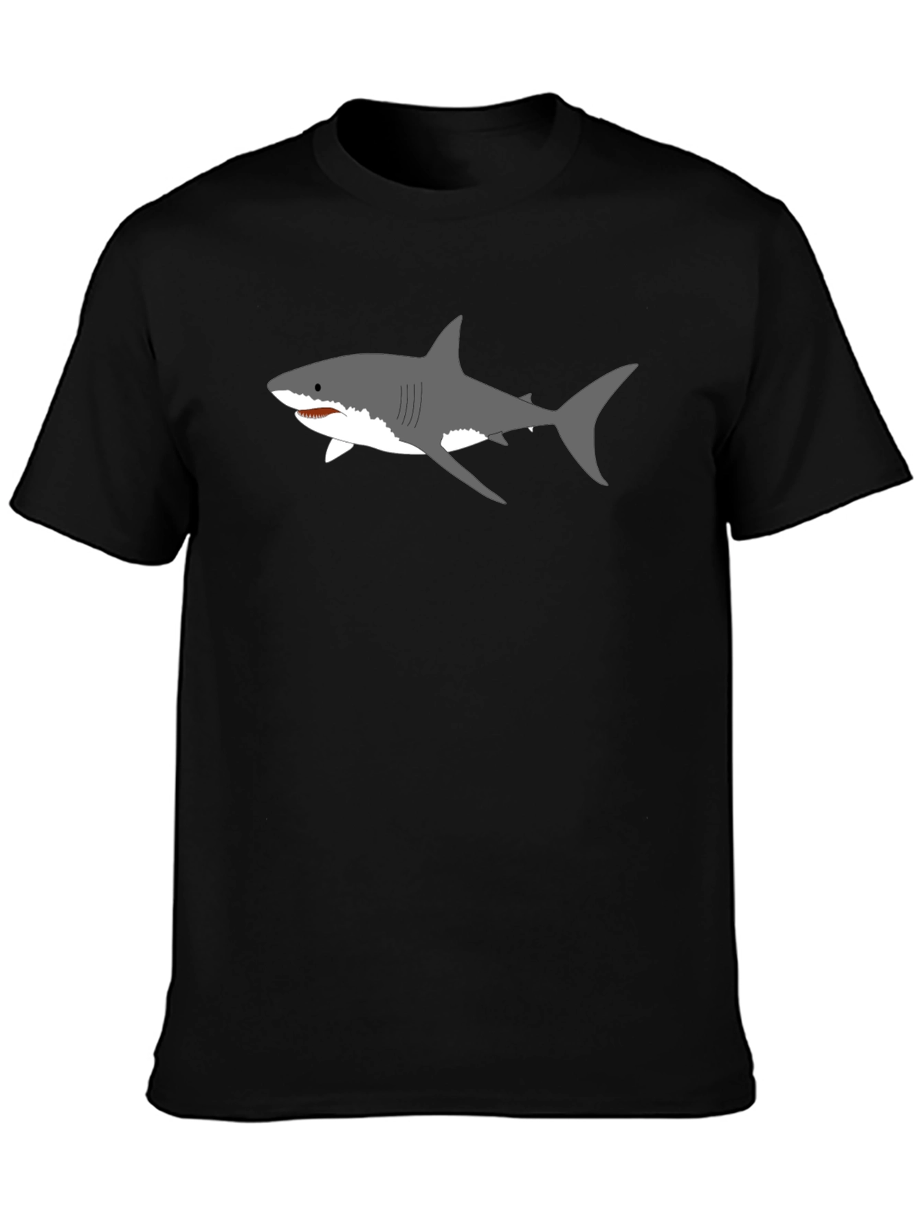 Shark Graphic Black T-Shirt - Cool Design