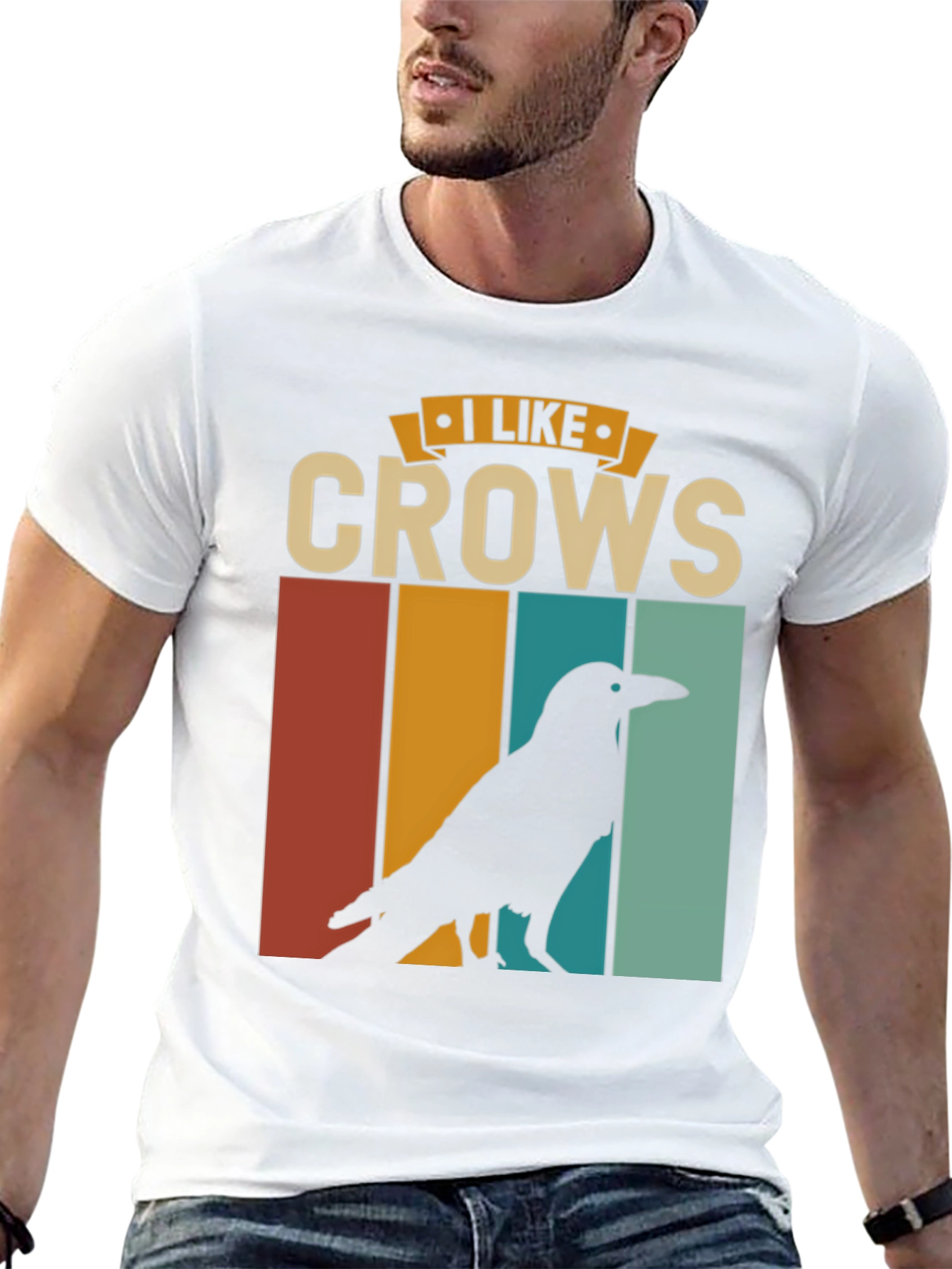 I Like Crows Retro Graphic Tee