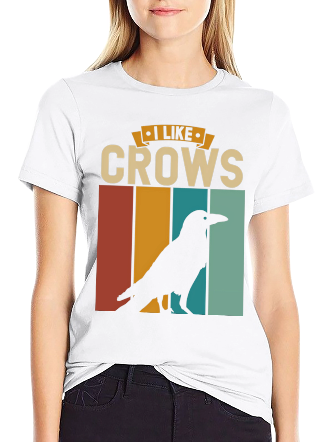 I Like Crows Retro Graphic Tee