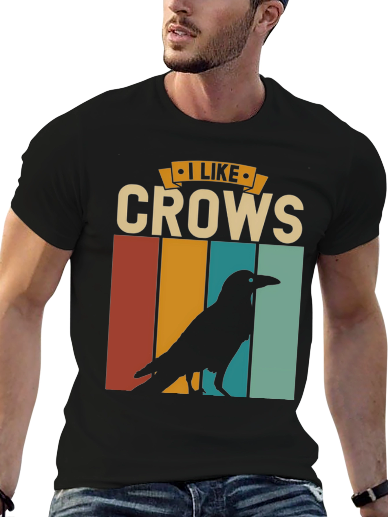 I Like Crows Retro Graphic Tee