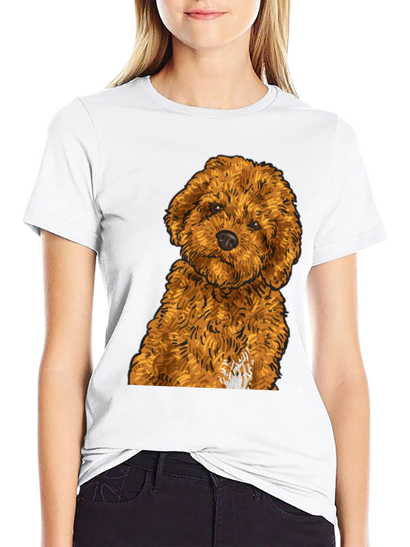 Cute Dog Graphic Tee - Unisex Black T-Shirt