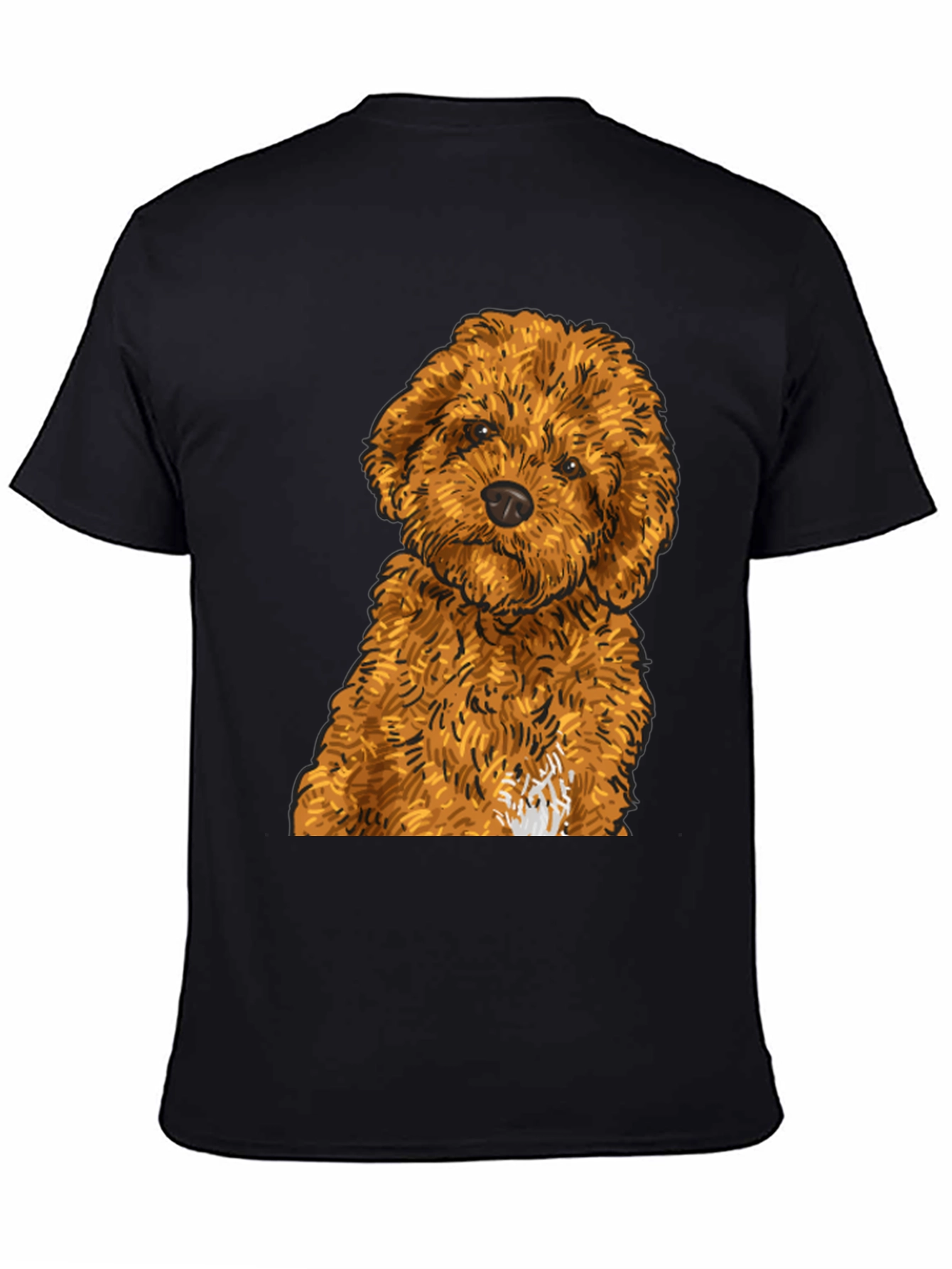 Cute Dog Graphic Tee - Unisex Black T-Shirt