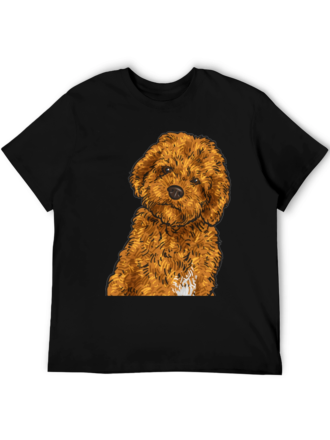 Cute Dog Graphic Tee - Unisex Black T-Shirt