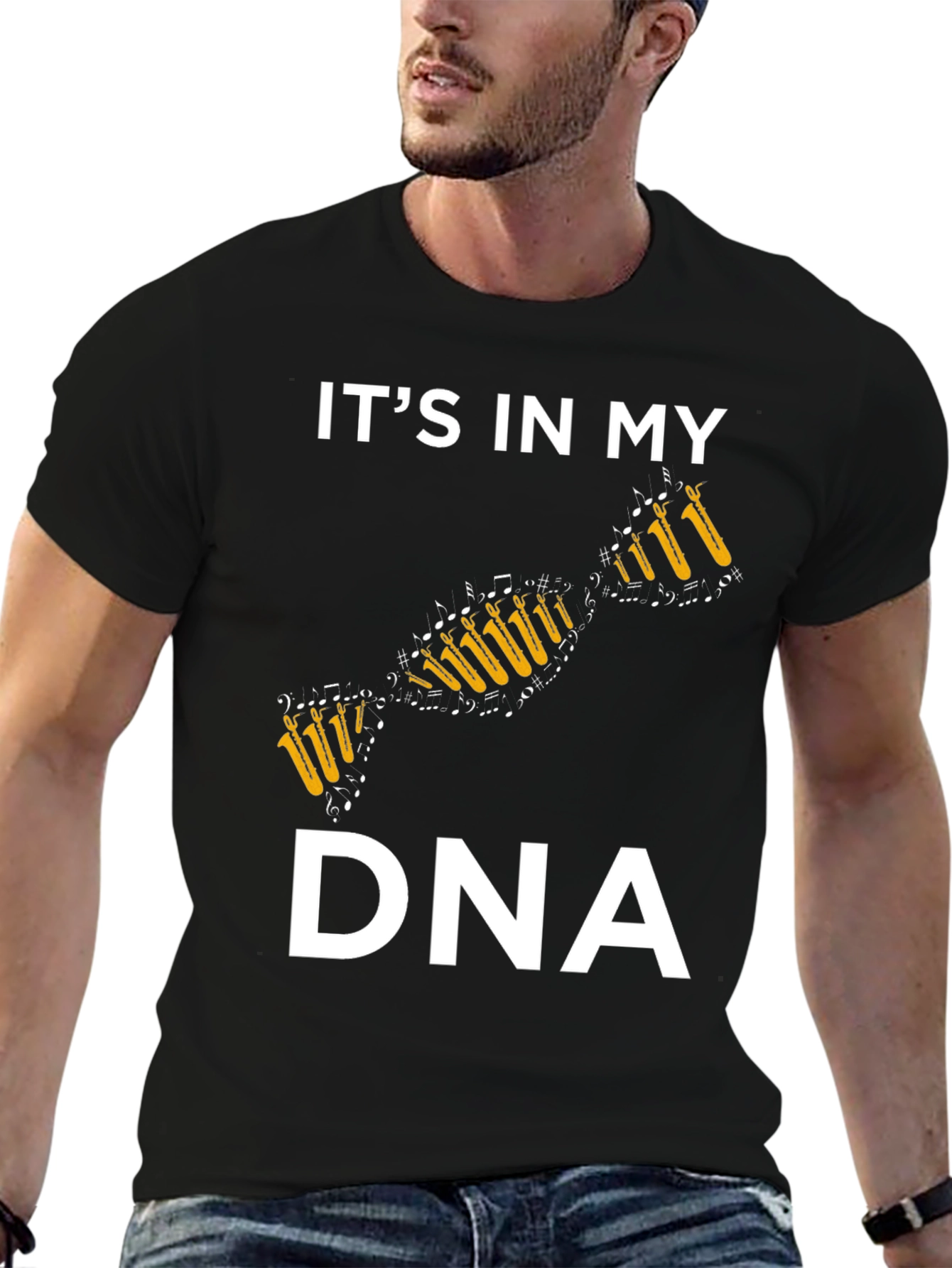Its In My DNA Saxophone Music T-Shirt