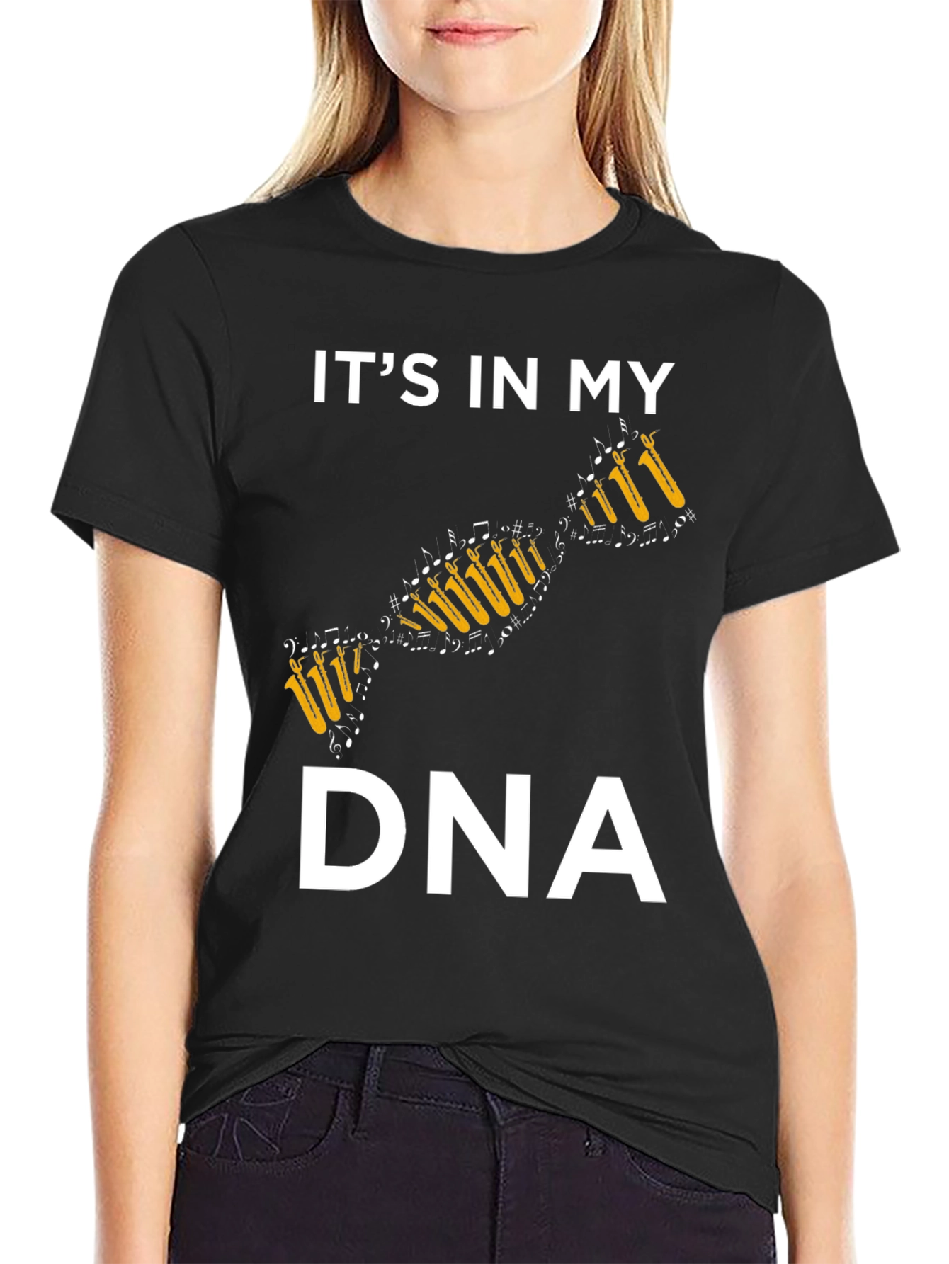 Its In My DNA Saxophone Music T-Shirt