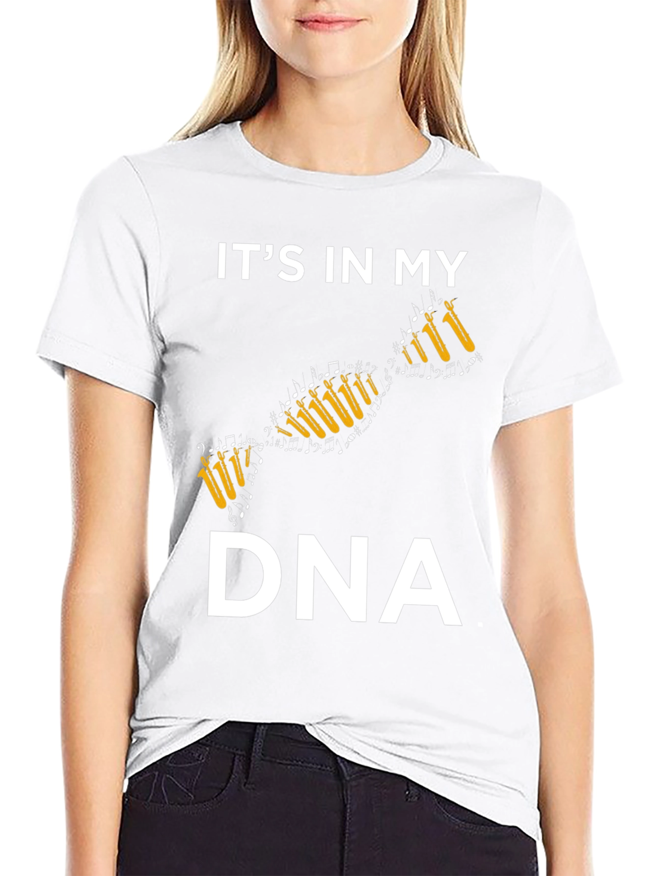 Its In My DNA Saxophone Music T-Shirt