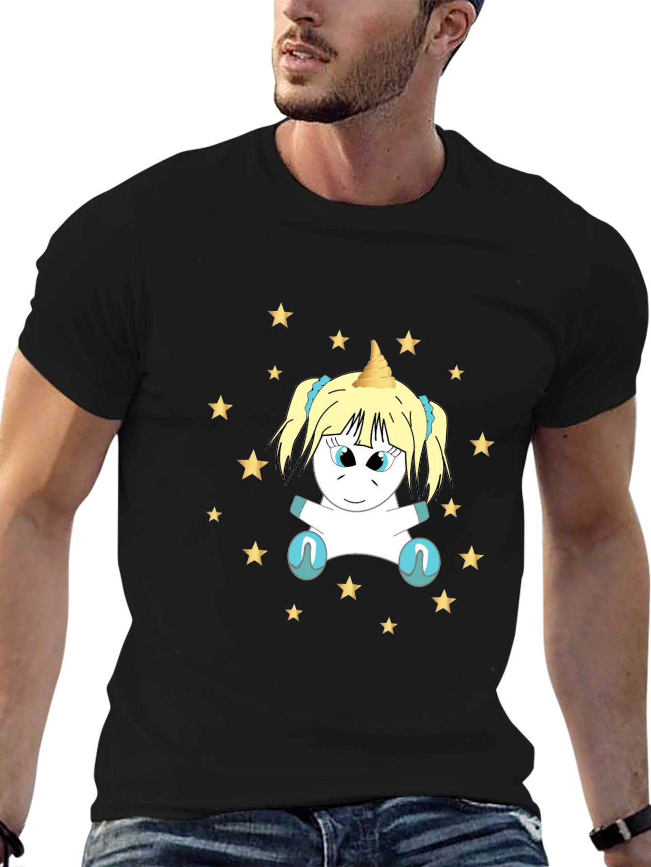 Unicorn Starry Night Graphic Tee