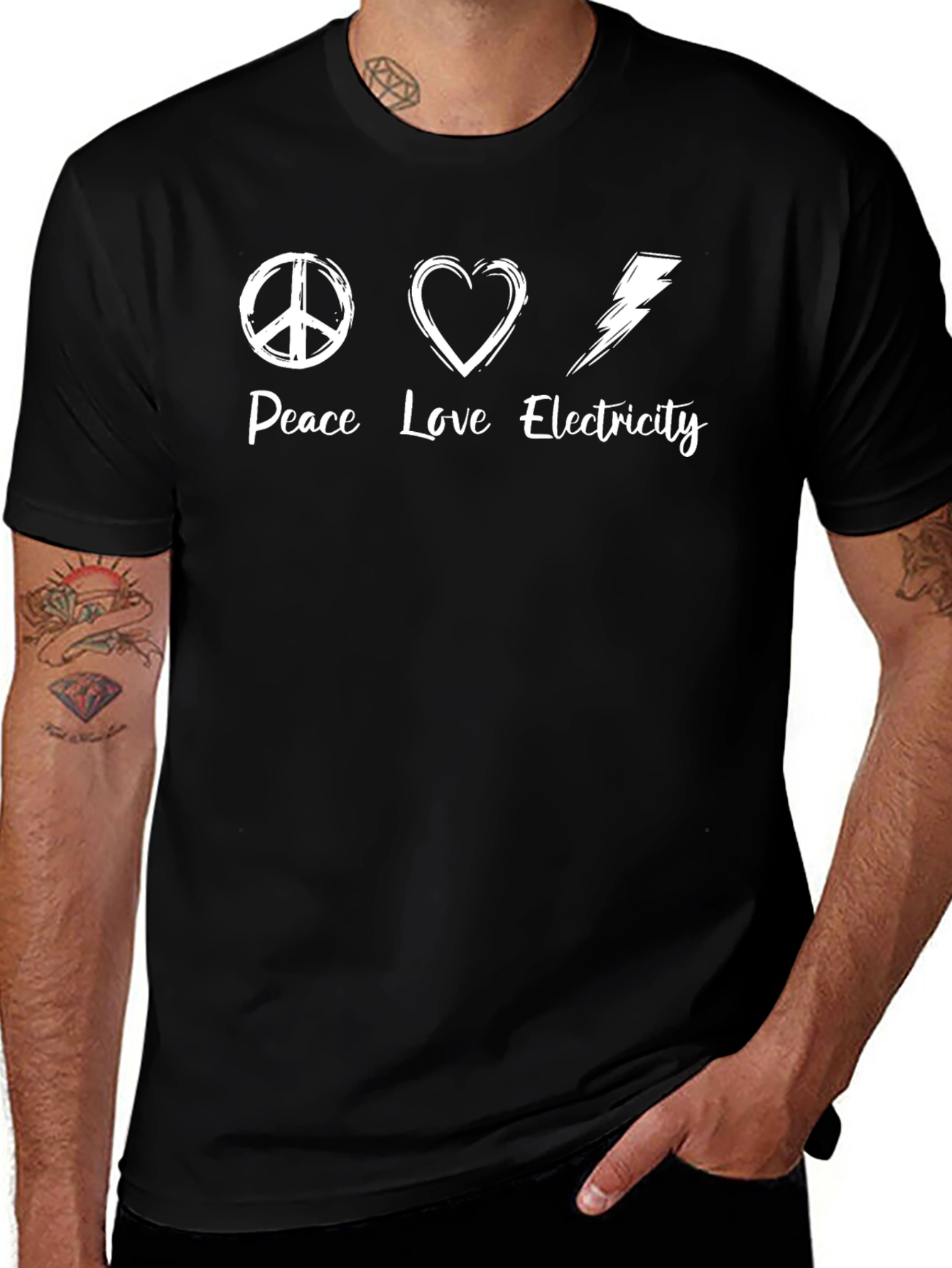 Peace Love Electricity T-Shirt