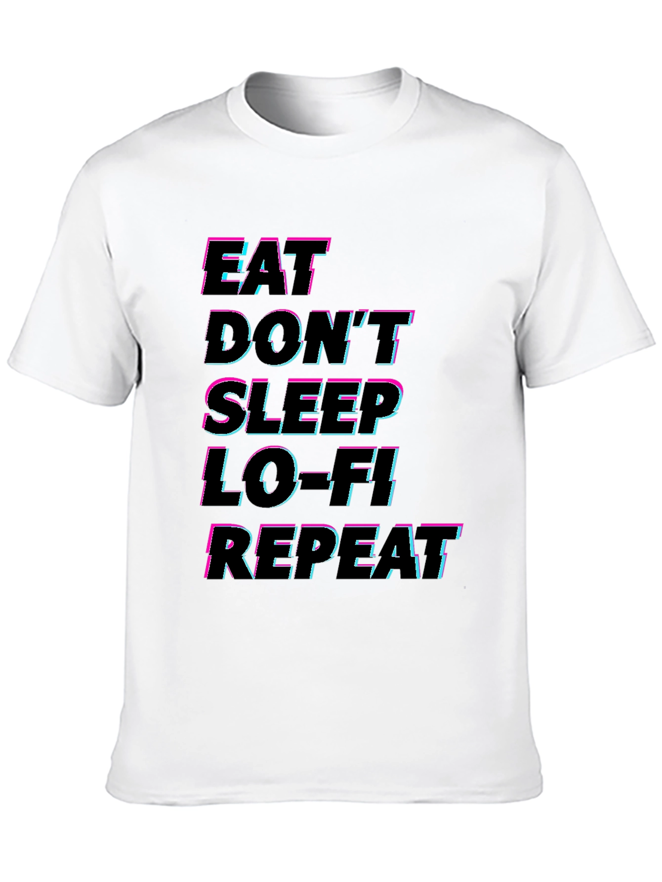 Eat Dont Sleep Lo-Fi Repeat Black Graphic Tee