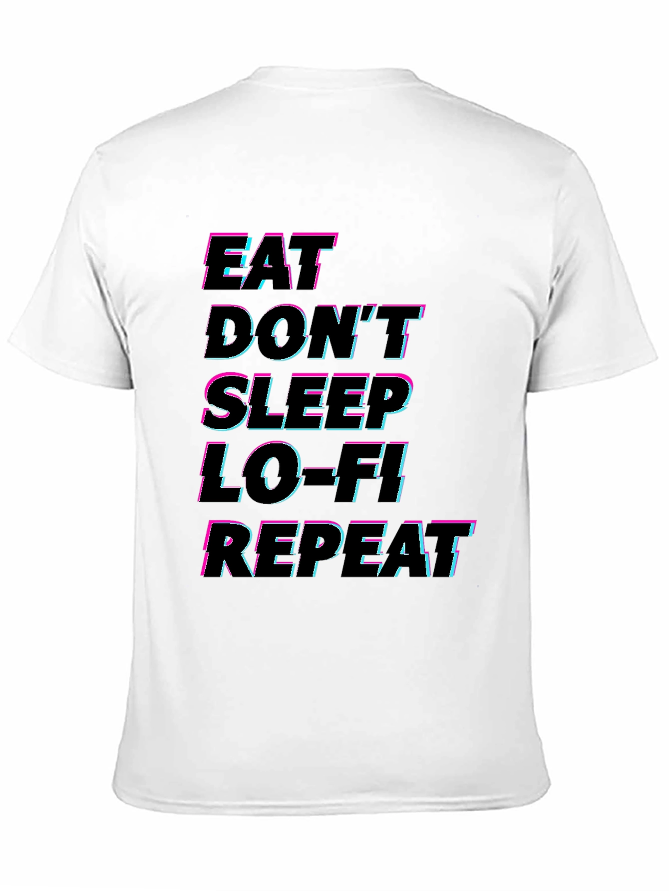 Eat Dont Sleep Lo-Fi Repeat Black Graphic Tee