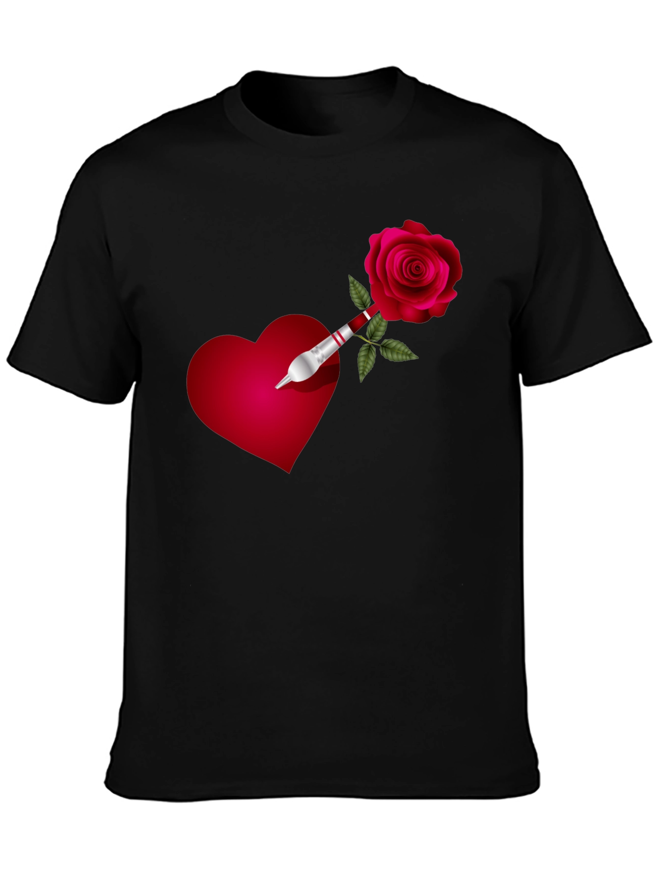 Heart & Rose Dart Graphic Tee