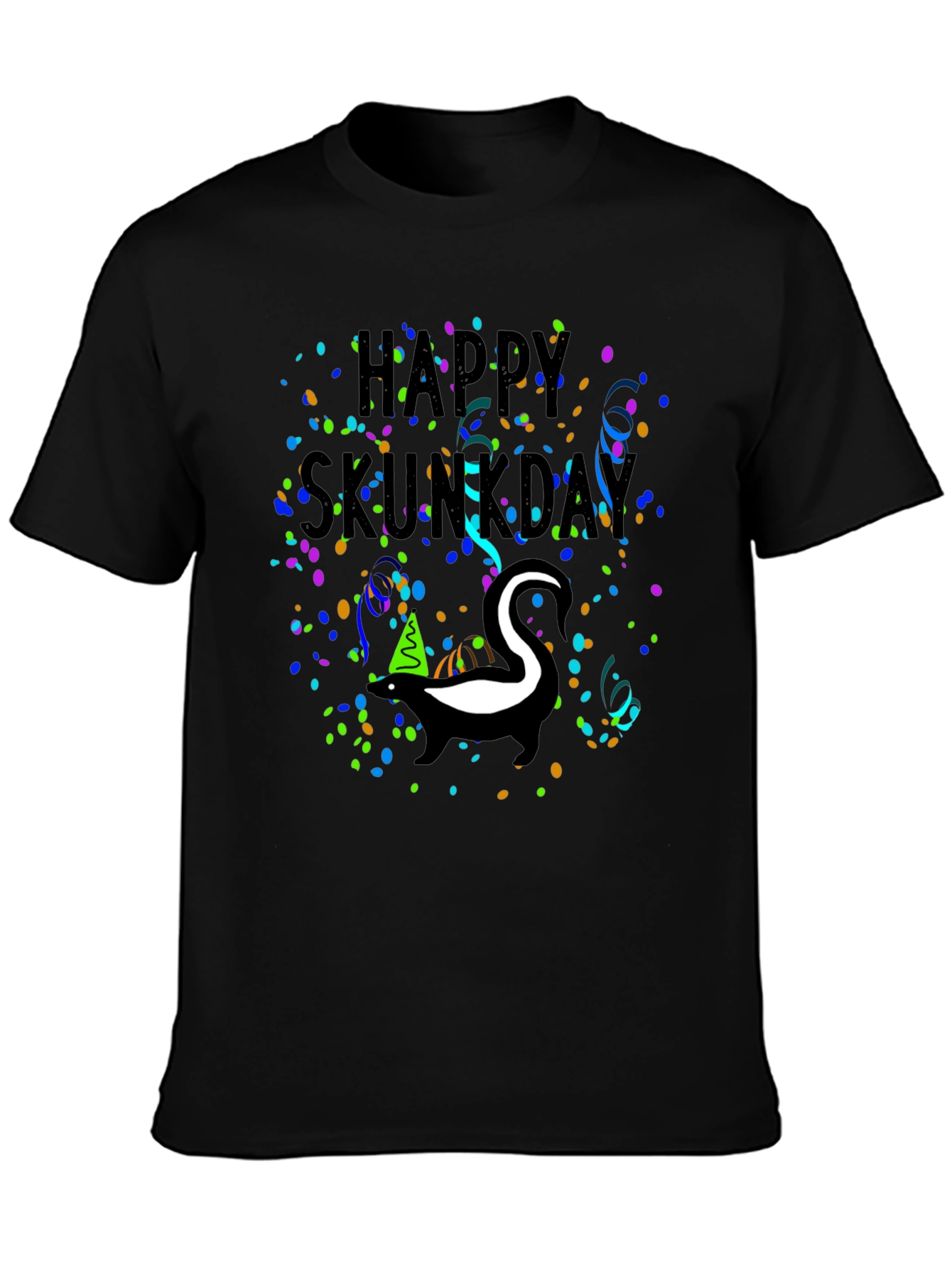 Happy Skunk Day Graphic T-Shirt