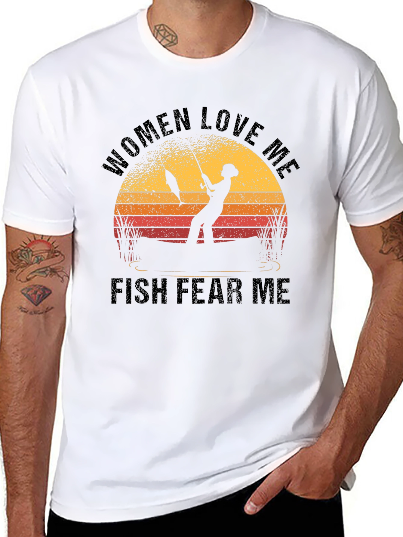 Women Love Me Fish Fear Me Fishing T-Shirt