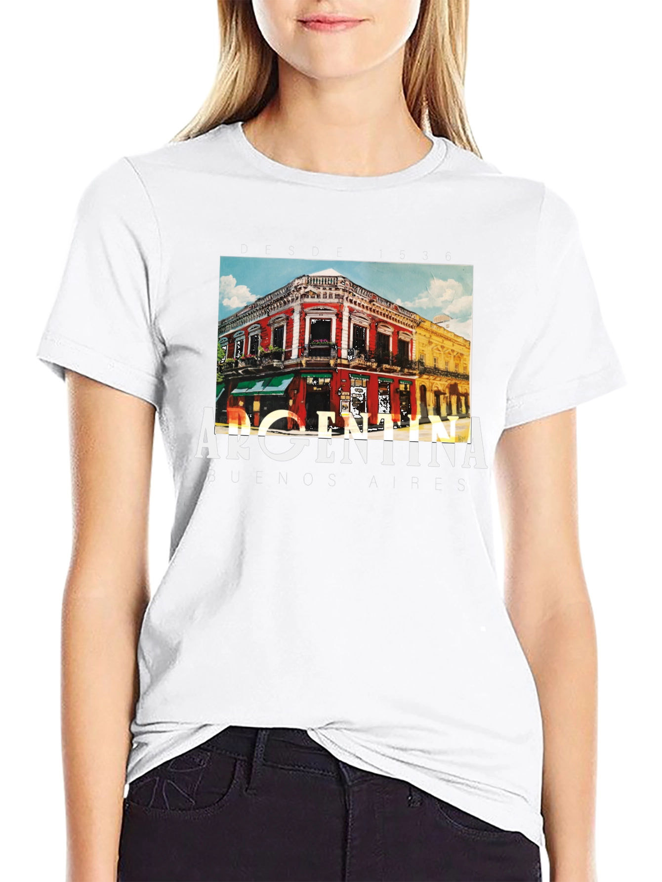 Argentina Buenos Aires Graphic Tee - Black