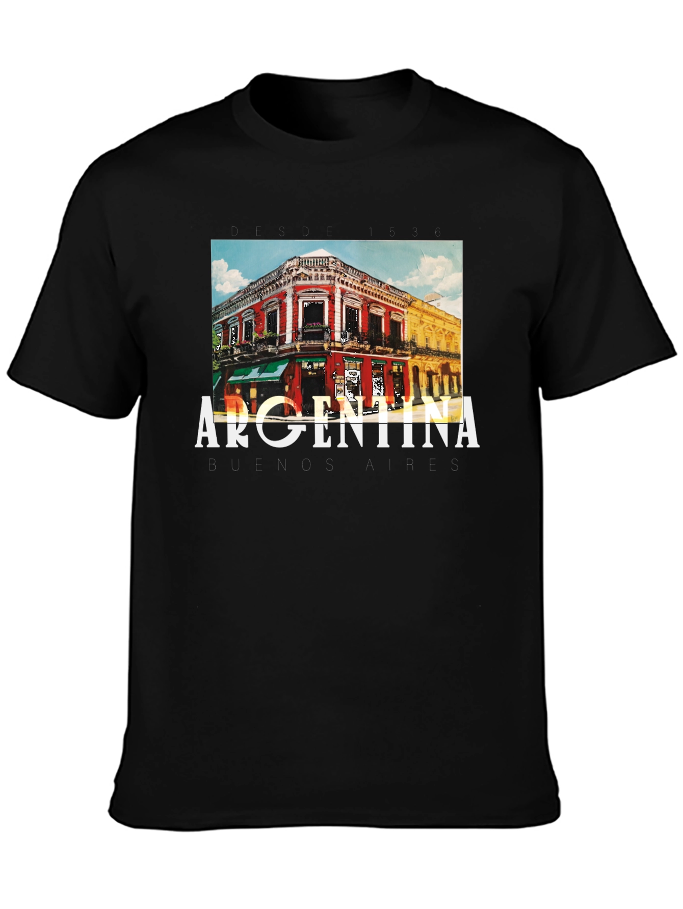 Argentina Buenos Aires Graphic Tee - Black