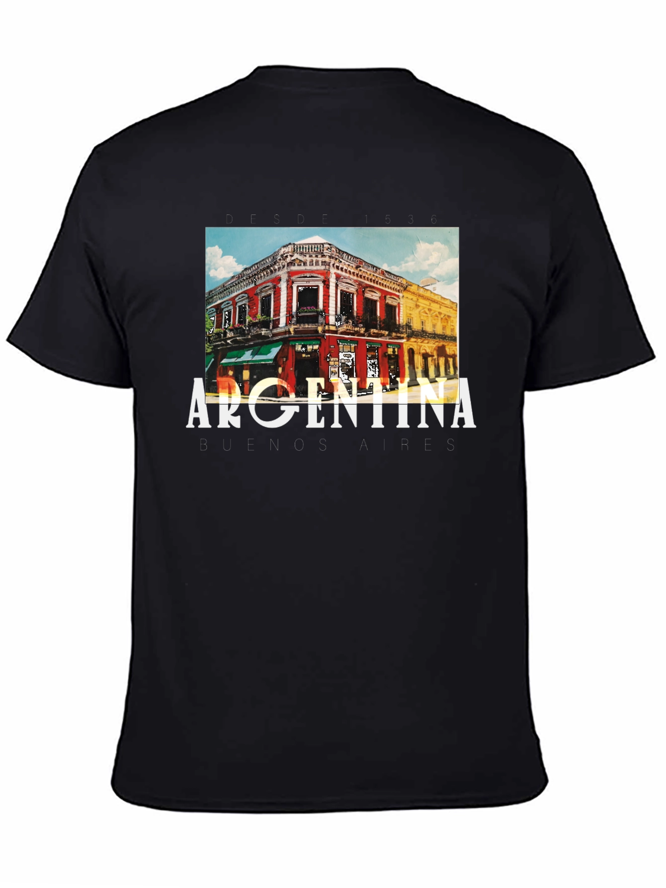 Argentina Buenos Aires Graphic Tee - Black