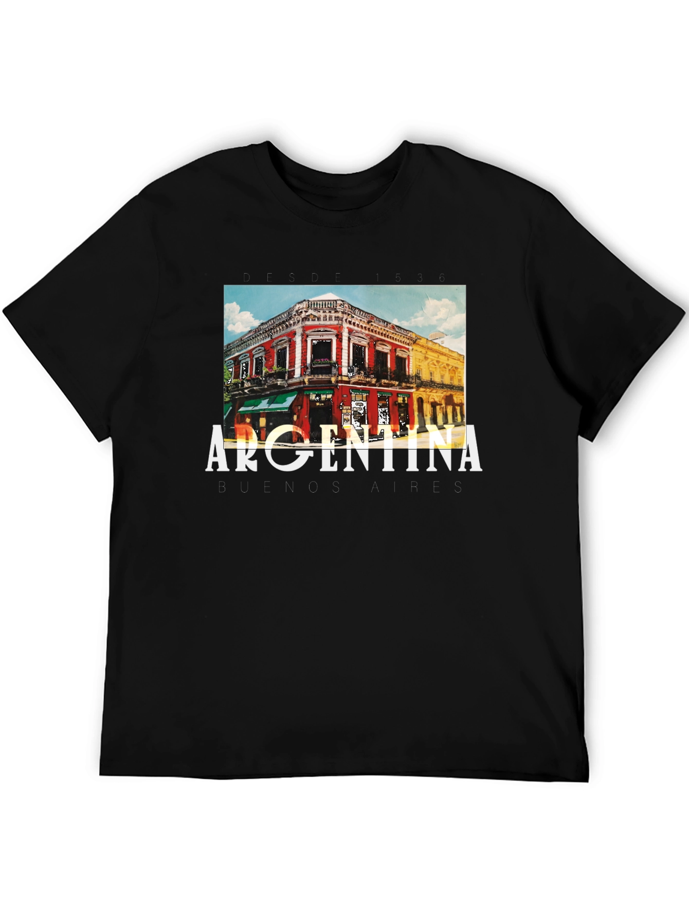 Argentina Buenos Aires Graphic Tee - Black