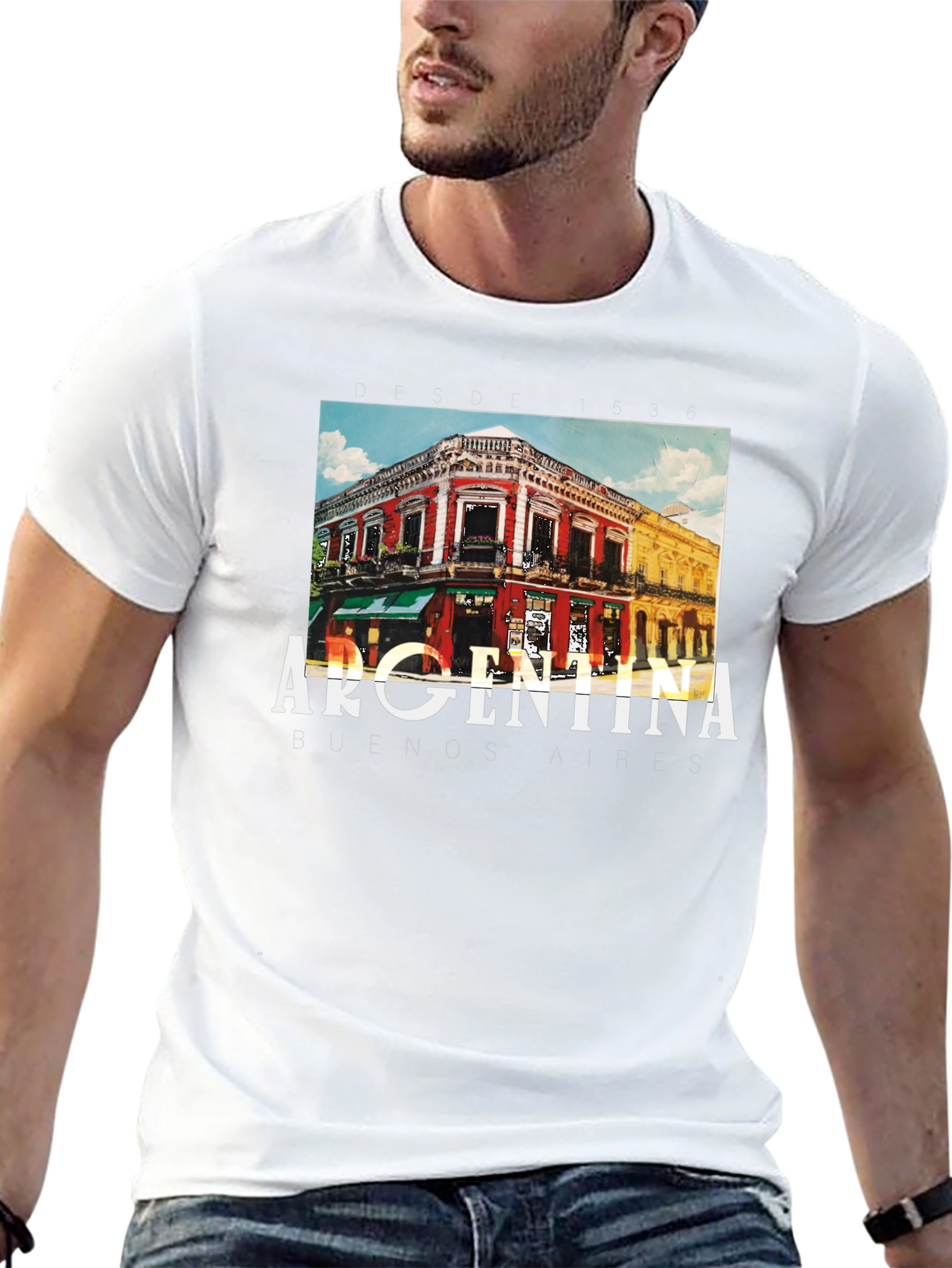 Argentina Buenos Aires Graphic Tee - Black