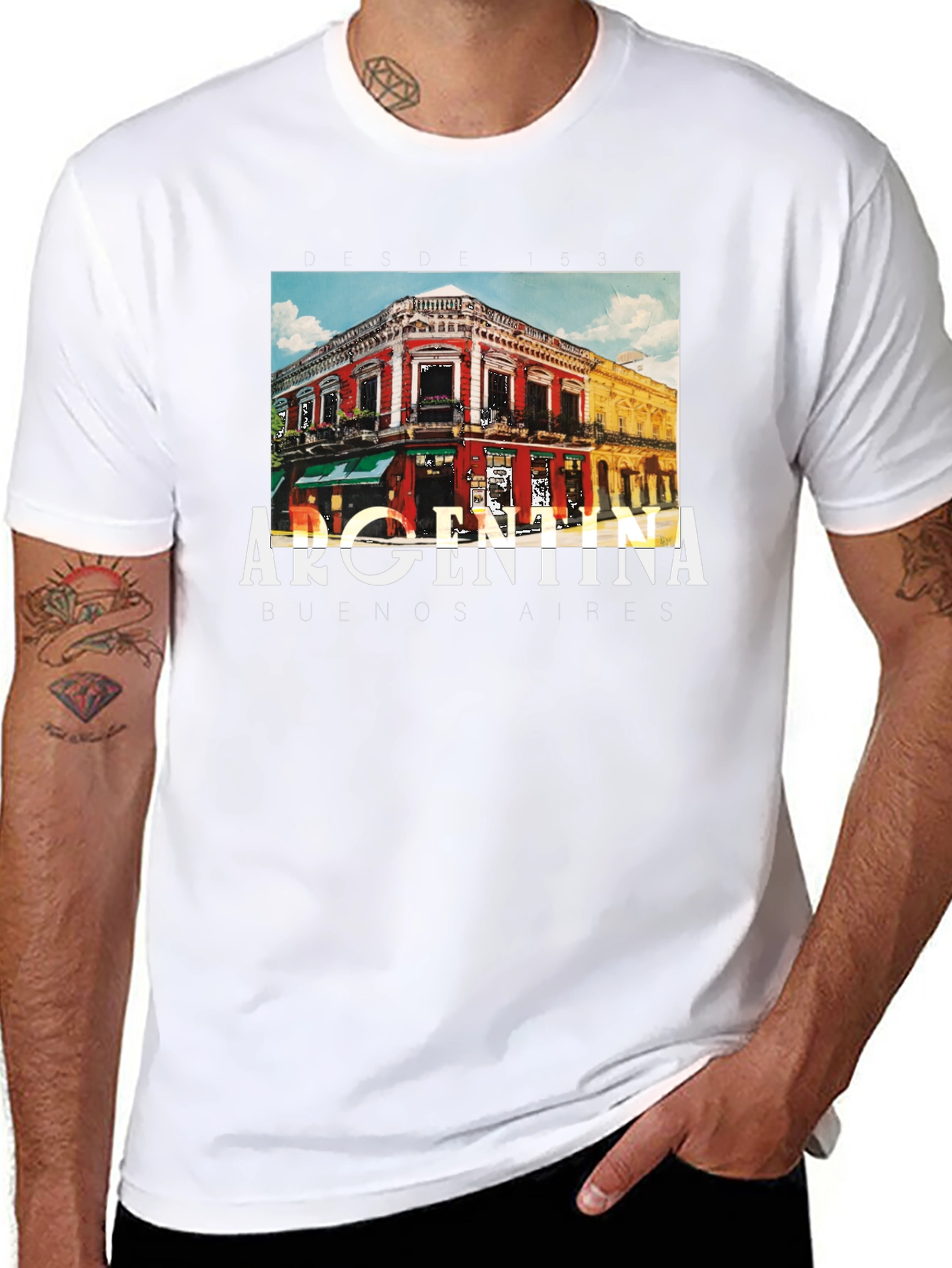 Argentina Buenos Aires Graphic Tee - Black
