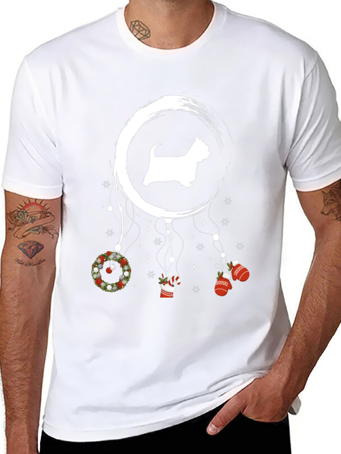 Dog Christmas Dreamcatcher T-Shirt