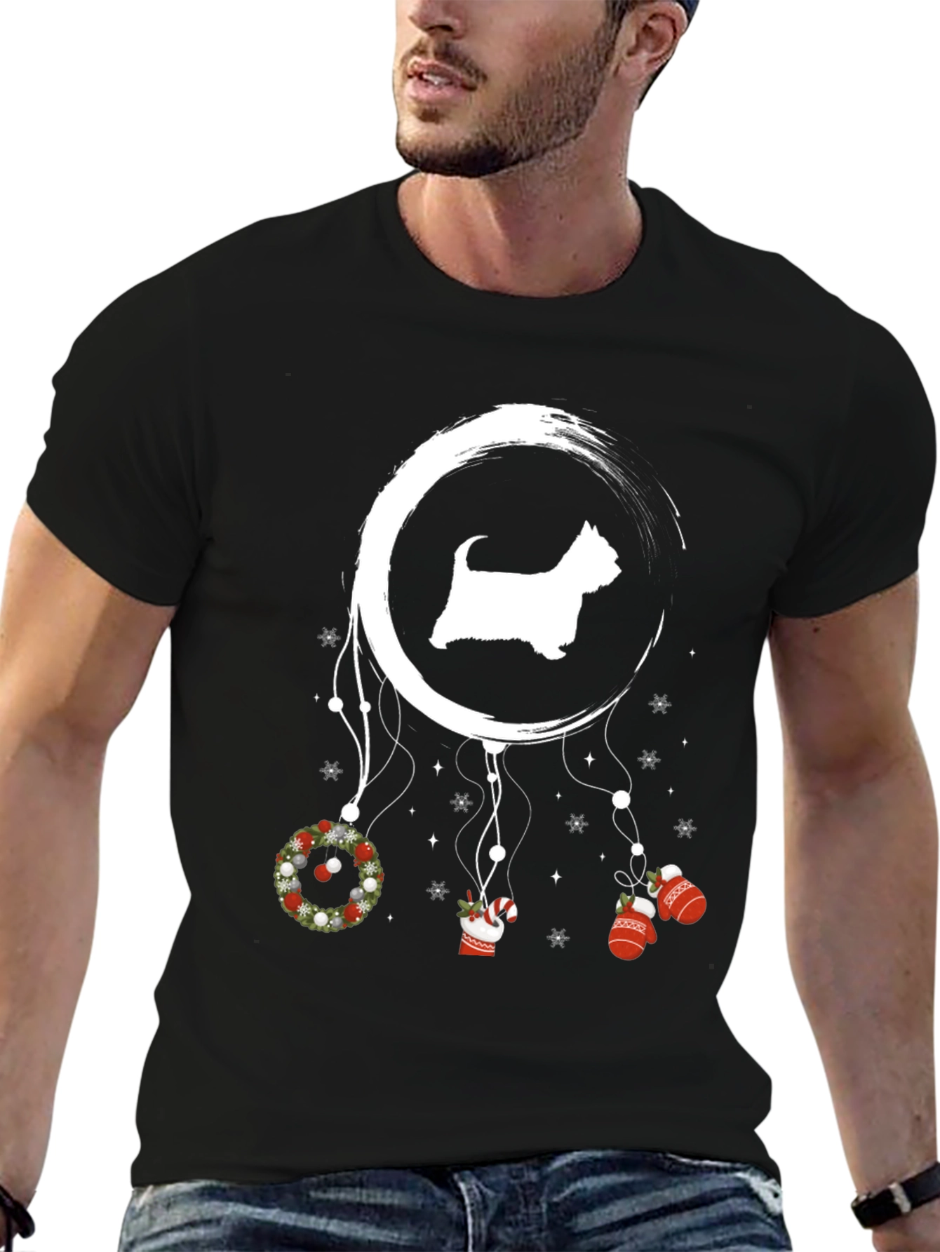 Dog Christmas Dreamcatcher T-Shirt