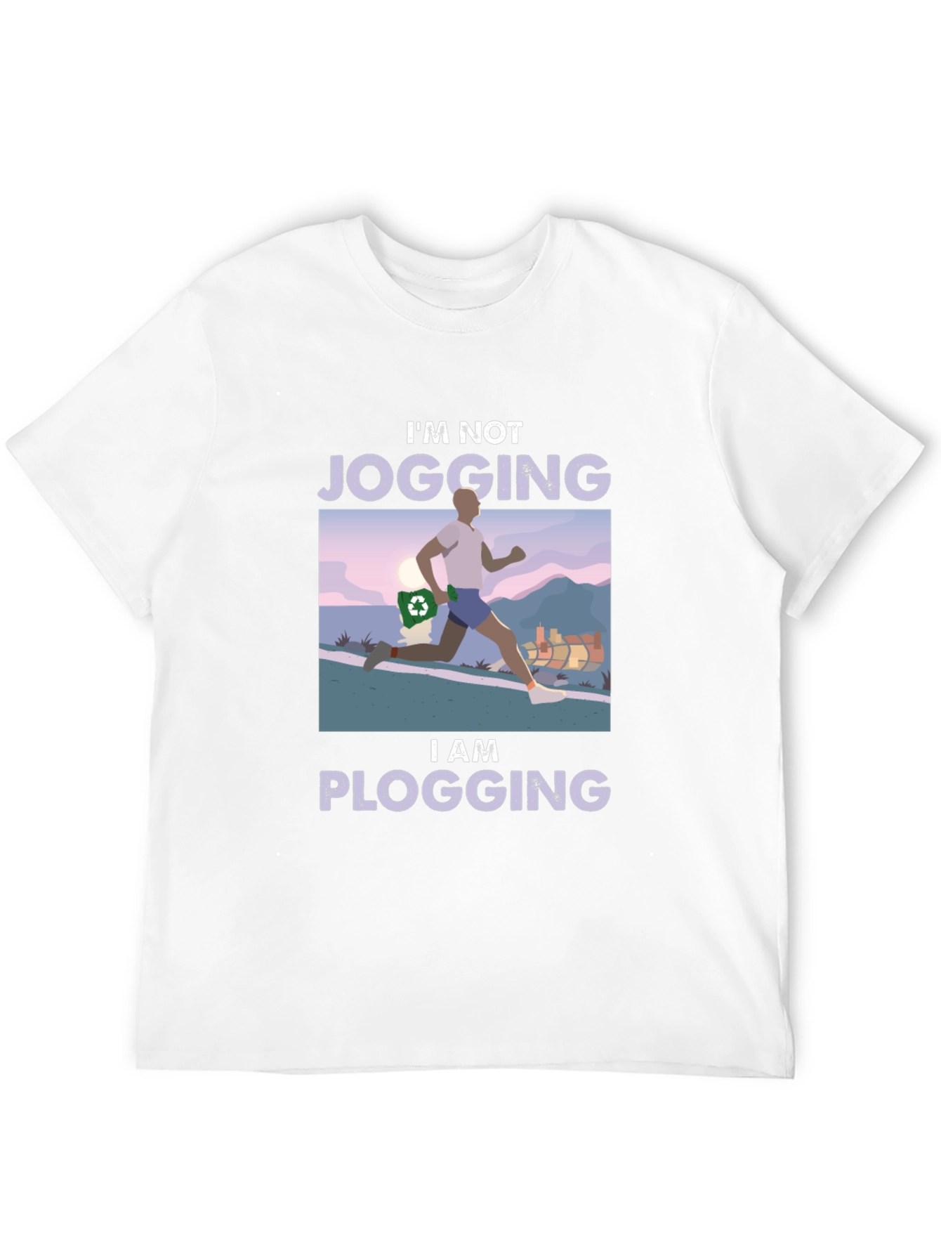 Plogging T-Shirt - Run and Clean!