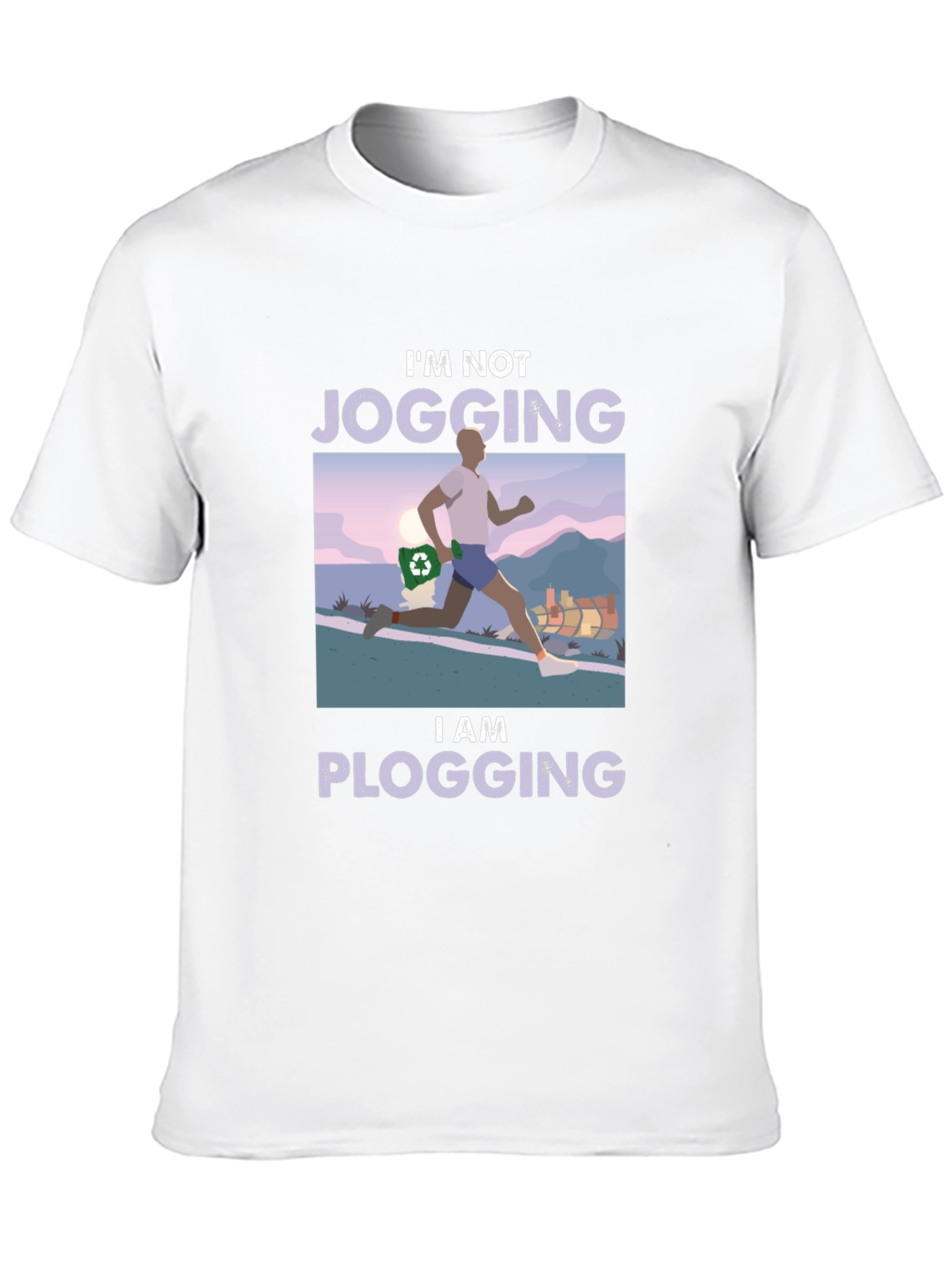Plogging T-Shirt - Run and Clean!