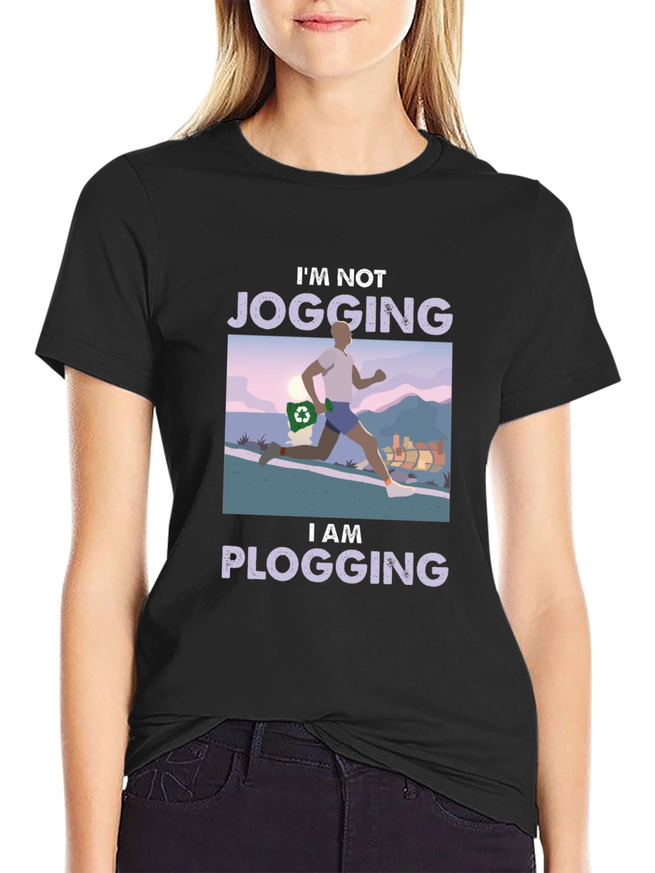 Plogging T-Shirt - Run and Clean!