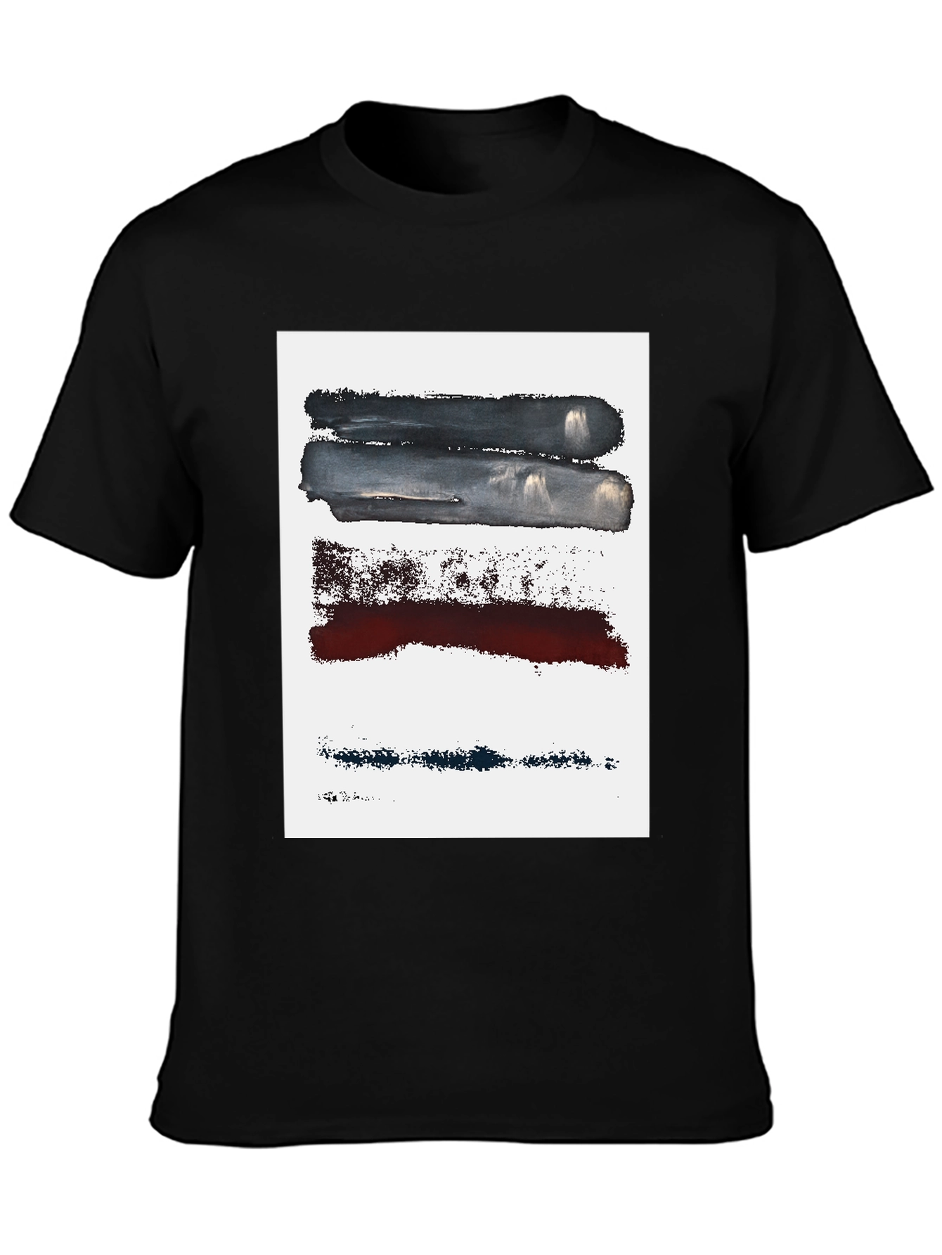 Abstract Brushstroke Graphic Tee - Modern Art Shirt
