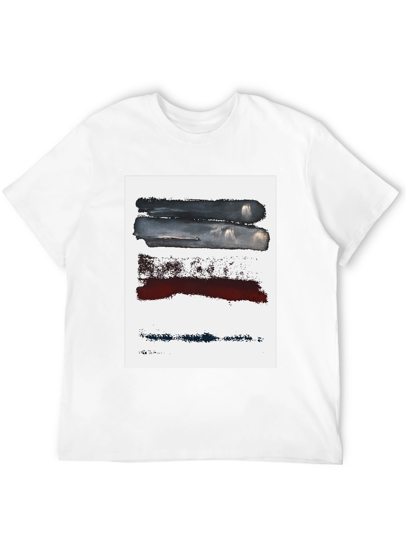 Abstract Brushstroke Graphic Tee - Modern Art Shirt