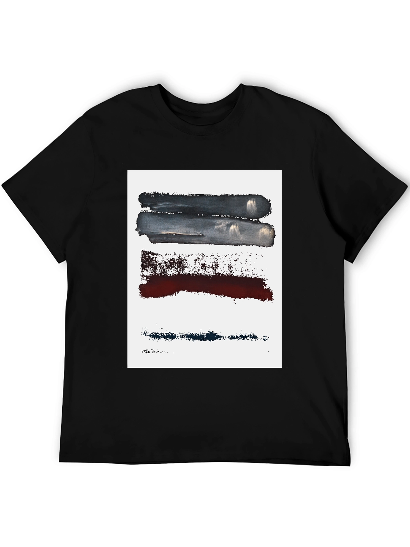 Abstract Brushstroke Graphic Tee - Modern Art Shirt