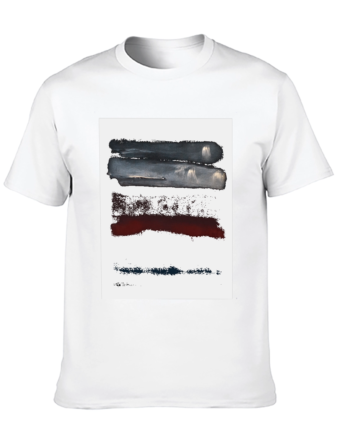 Abstract Brushstroke Graphic Tee - Modern Art Shirt