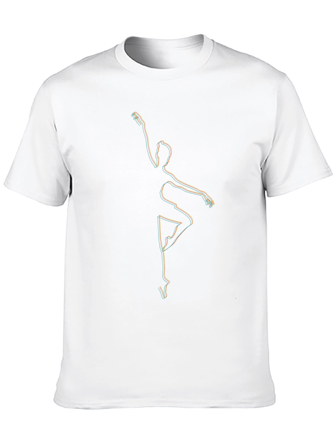 Abstract Dancer Graphic T-Shirt