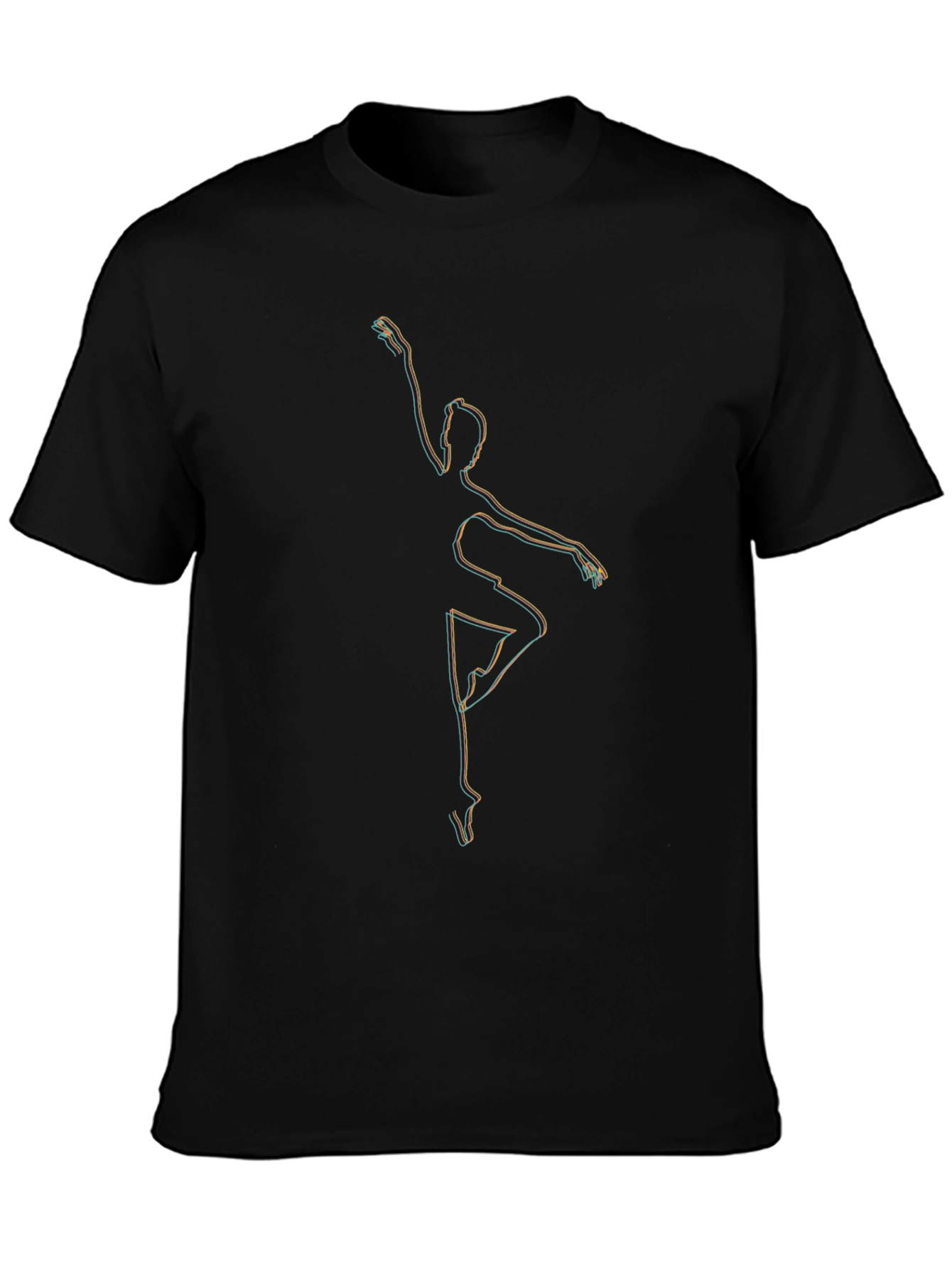 Abstract Dancer Graphic T-Shirt