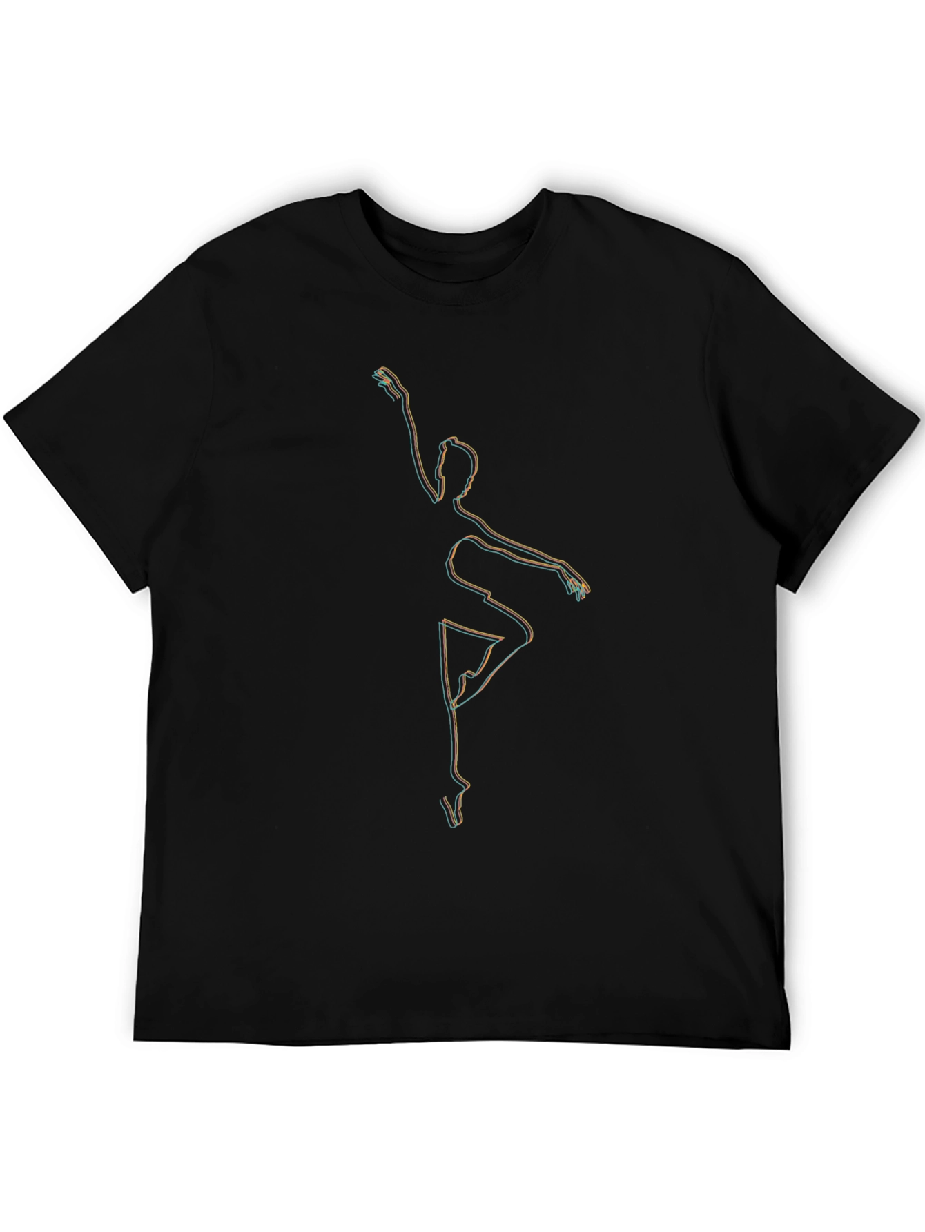 Abstract Dancer Graphic T-Shirt