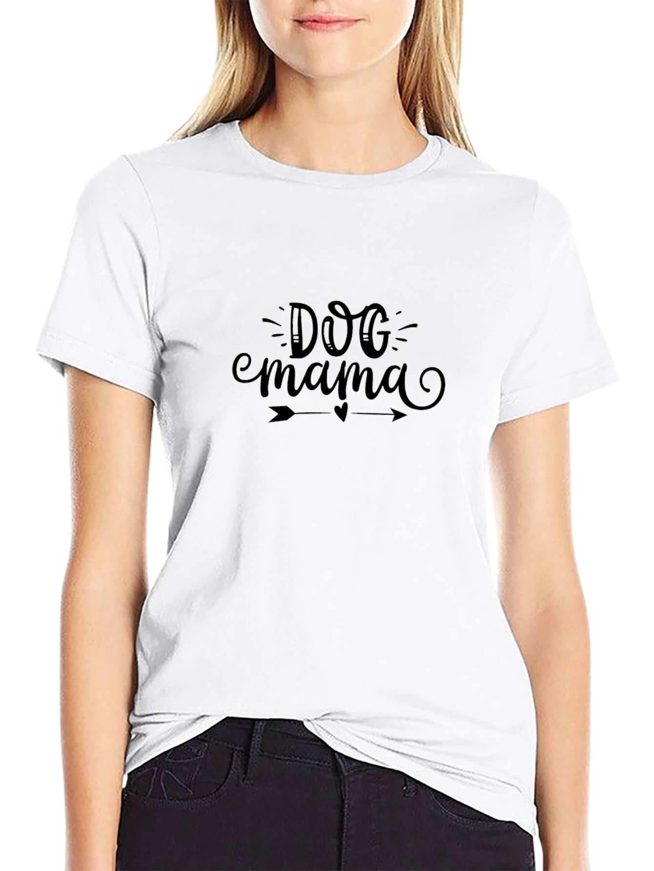 Dog Mama Black Graphic Tee