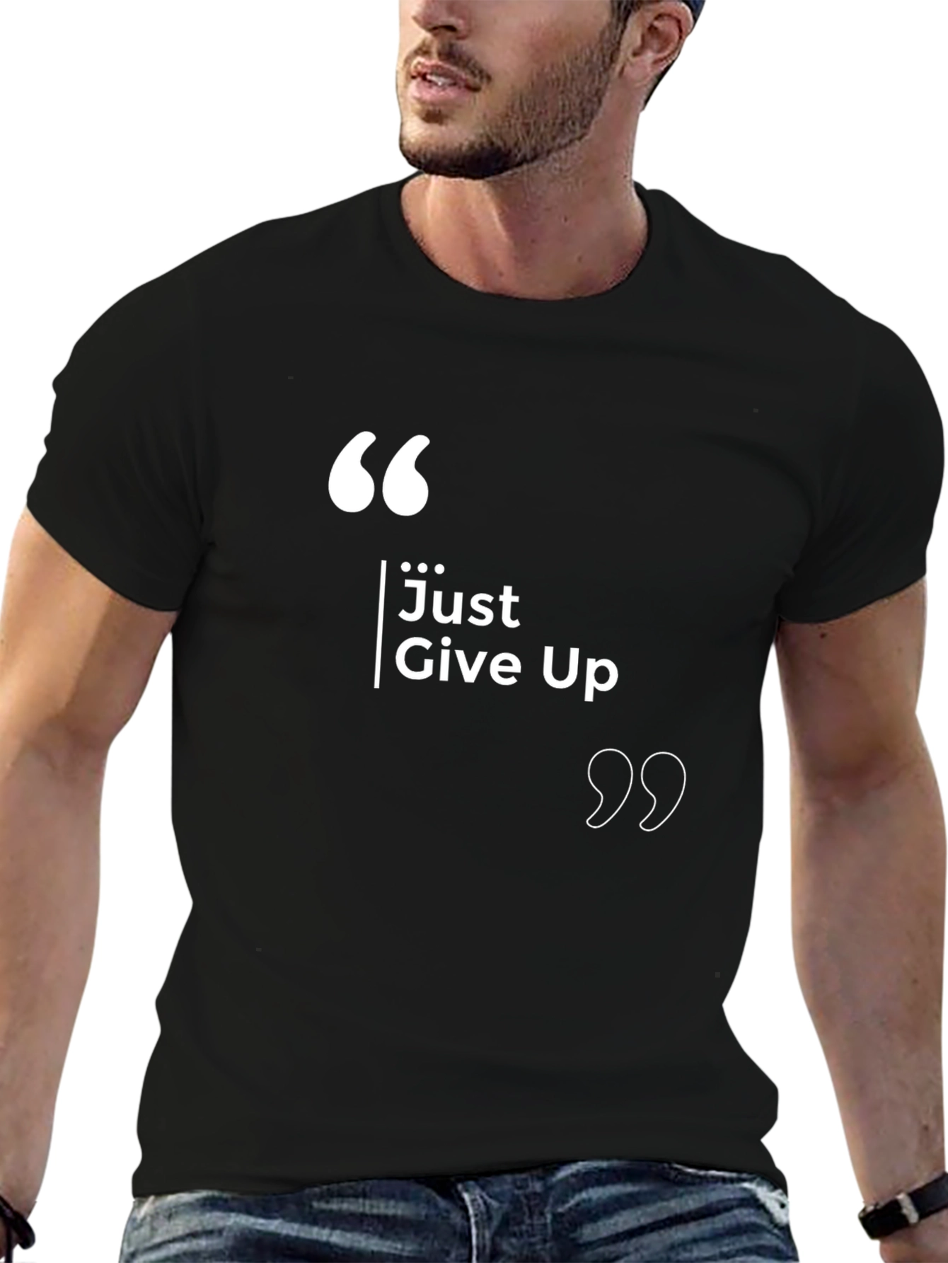 Just Give Up Sarcastic Graphic T-Shirt