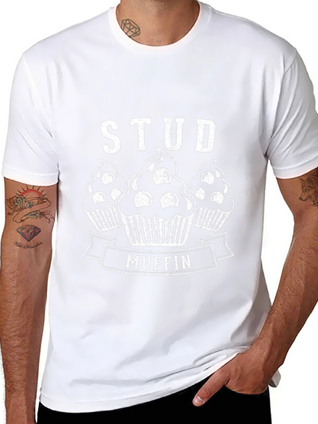 Stud Muffin Graphic T-Shirt - Fun Novelty Tee
