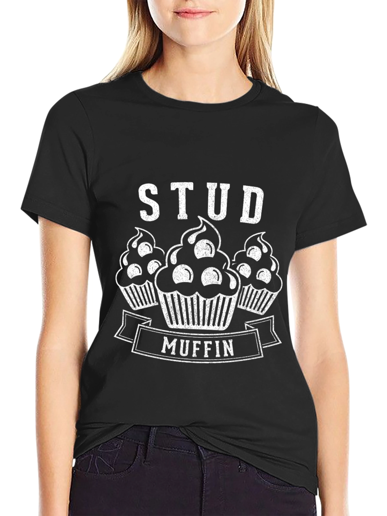Stud Muffin Graphic T-Shirt - Fun Novelty Tee