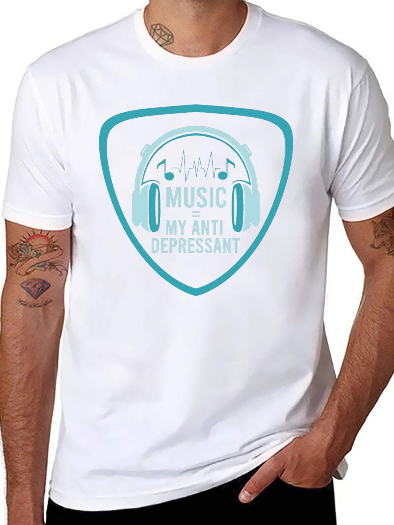 Music is My Anti-Depressant Graphic Tee