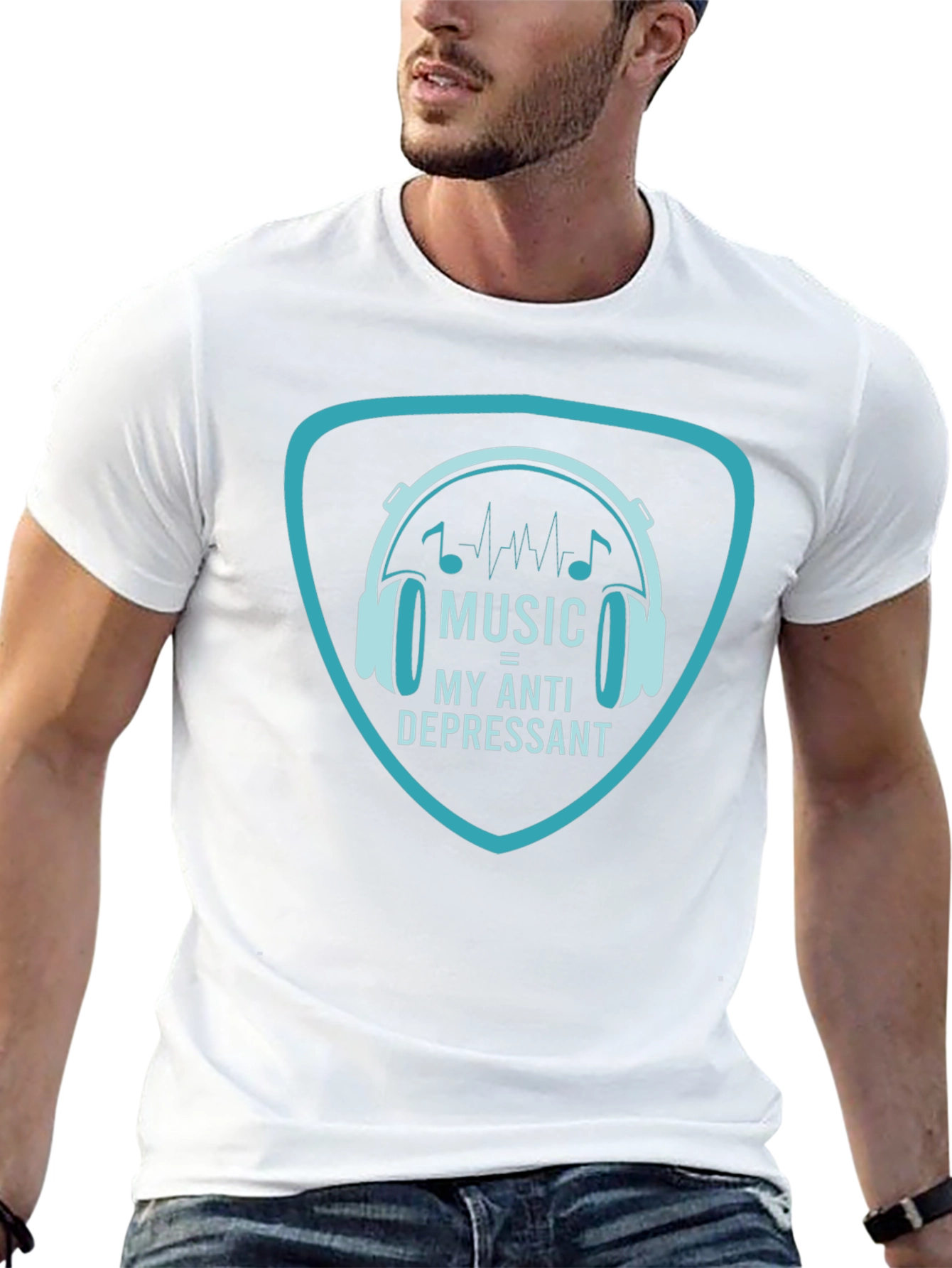 Music is My Anti-Depressant Graphic Tee