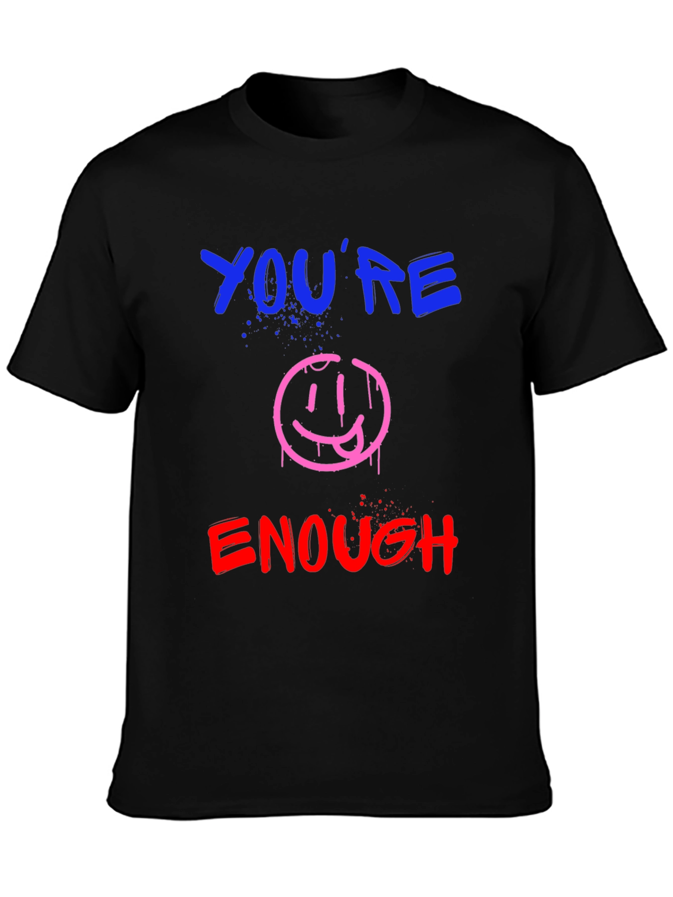 Youre Enough Graphic Tee - Black