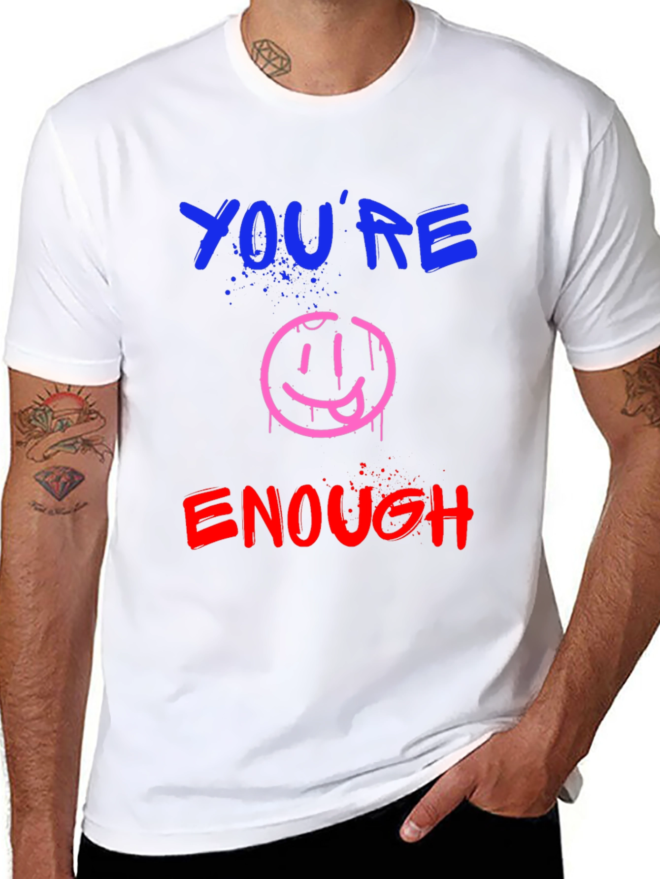 Youre Enough Graphic Tee - Black