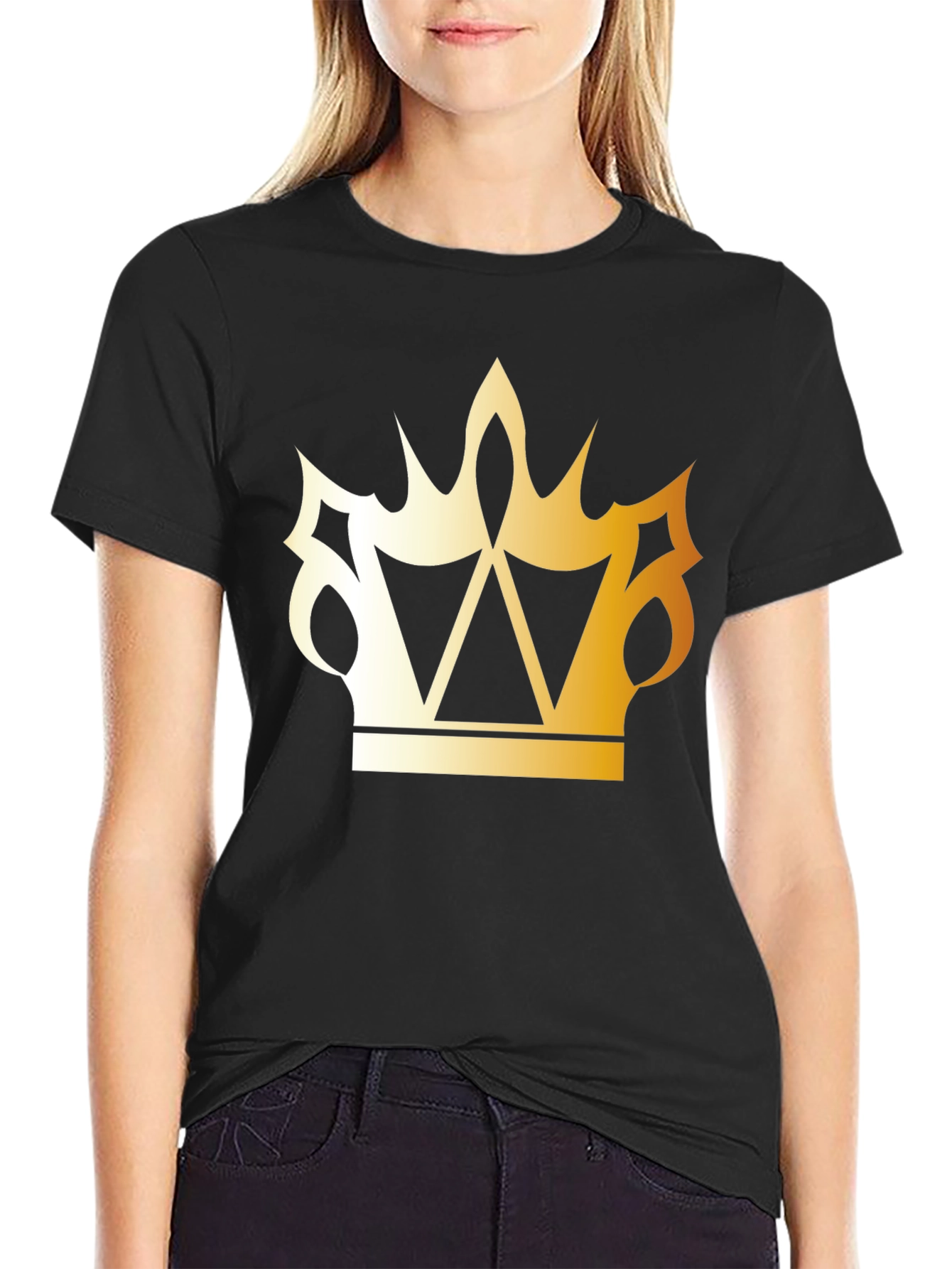 Golden Crown Black T-Shirt