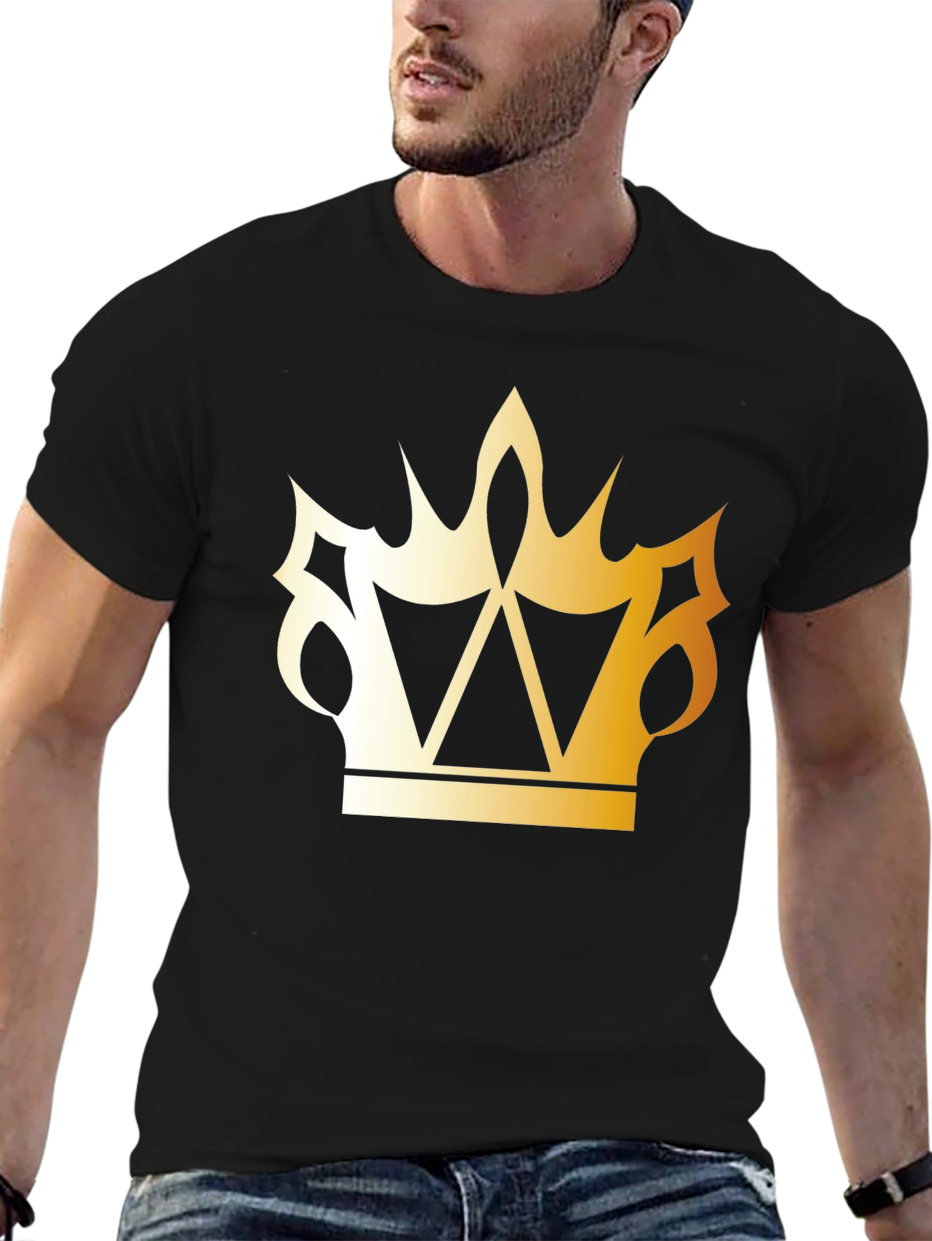 Golden Crown Black T-Shirt