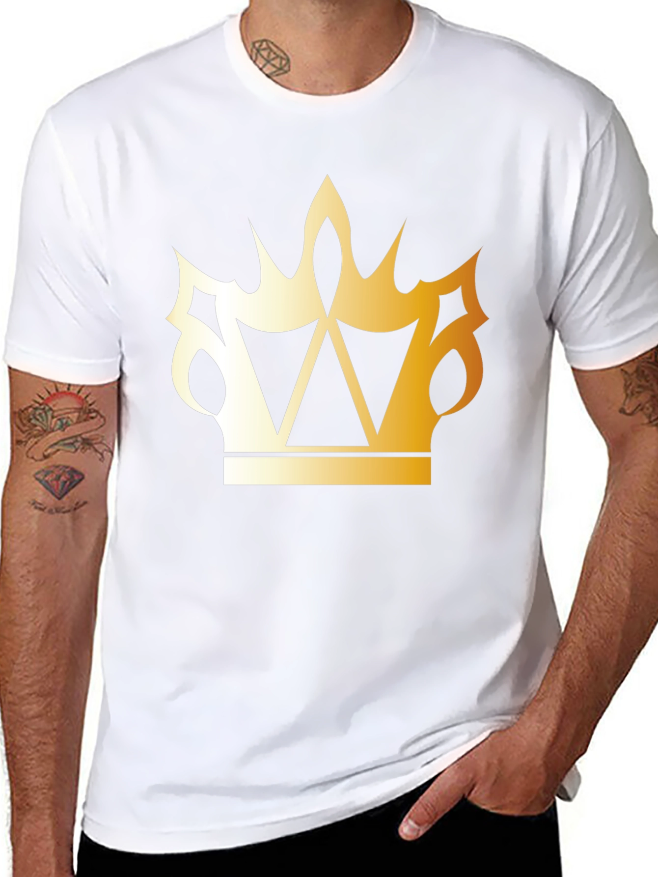 Golden Crown Black T-Shirt