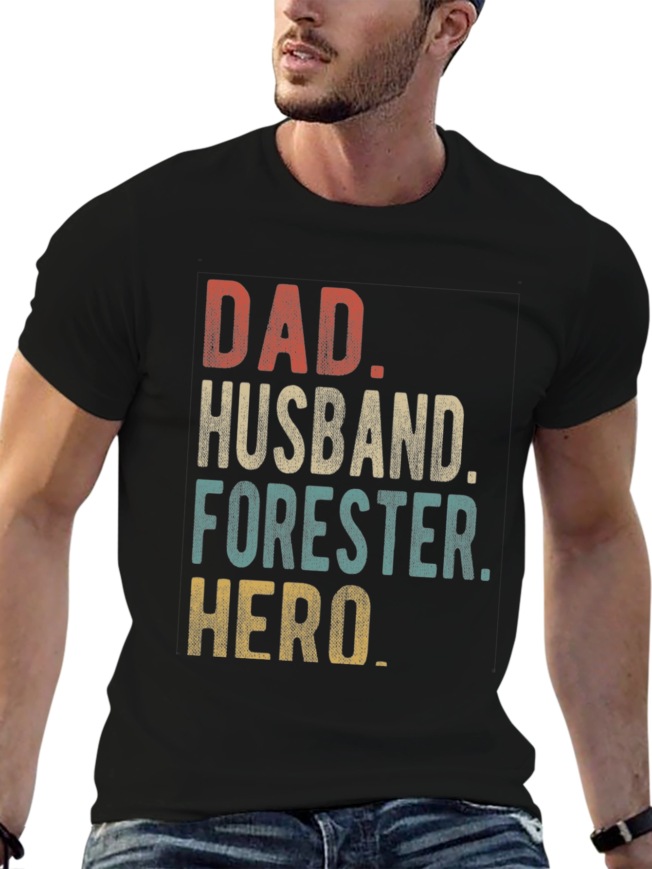 Dad Husband Forester Hero T-Shirt