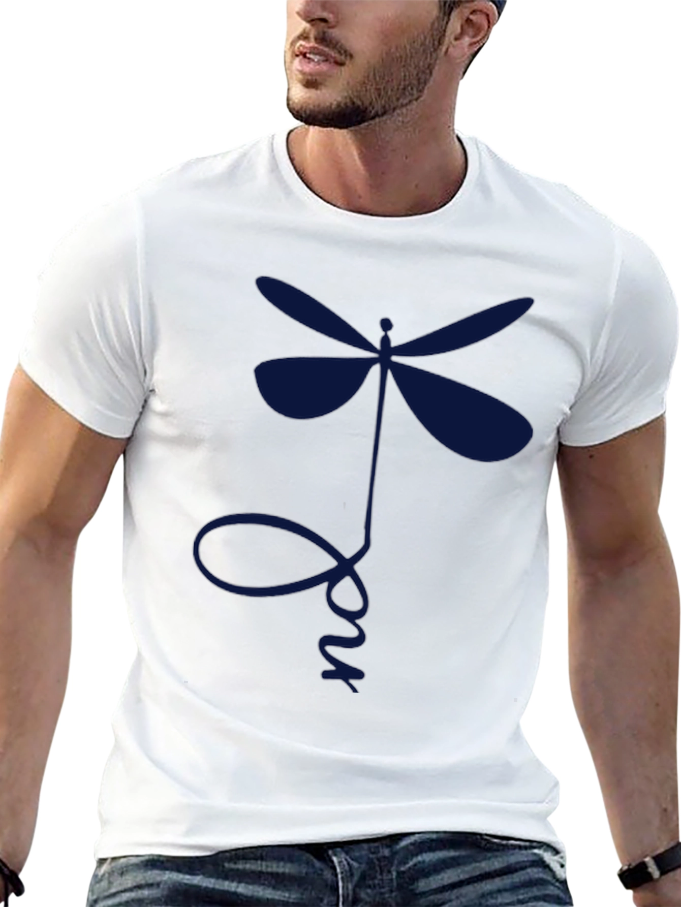 Dragonfly Graphic Tee - Mens Black T-Shirt
