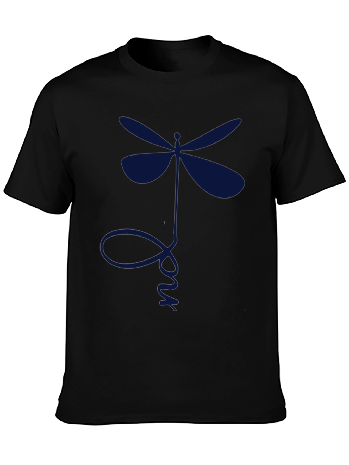 Dragonfly Graphic Tee - Mens Black T-Shirt